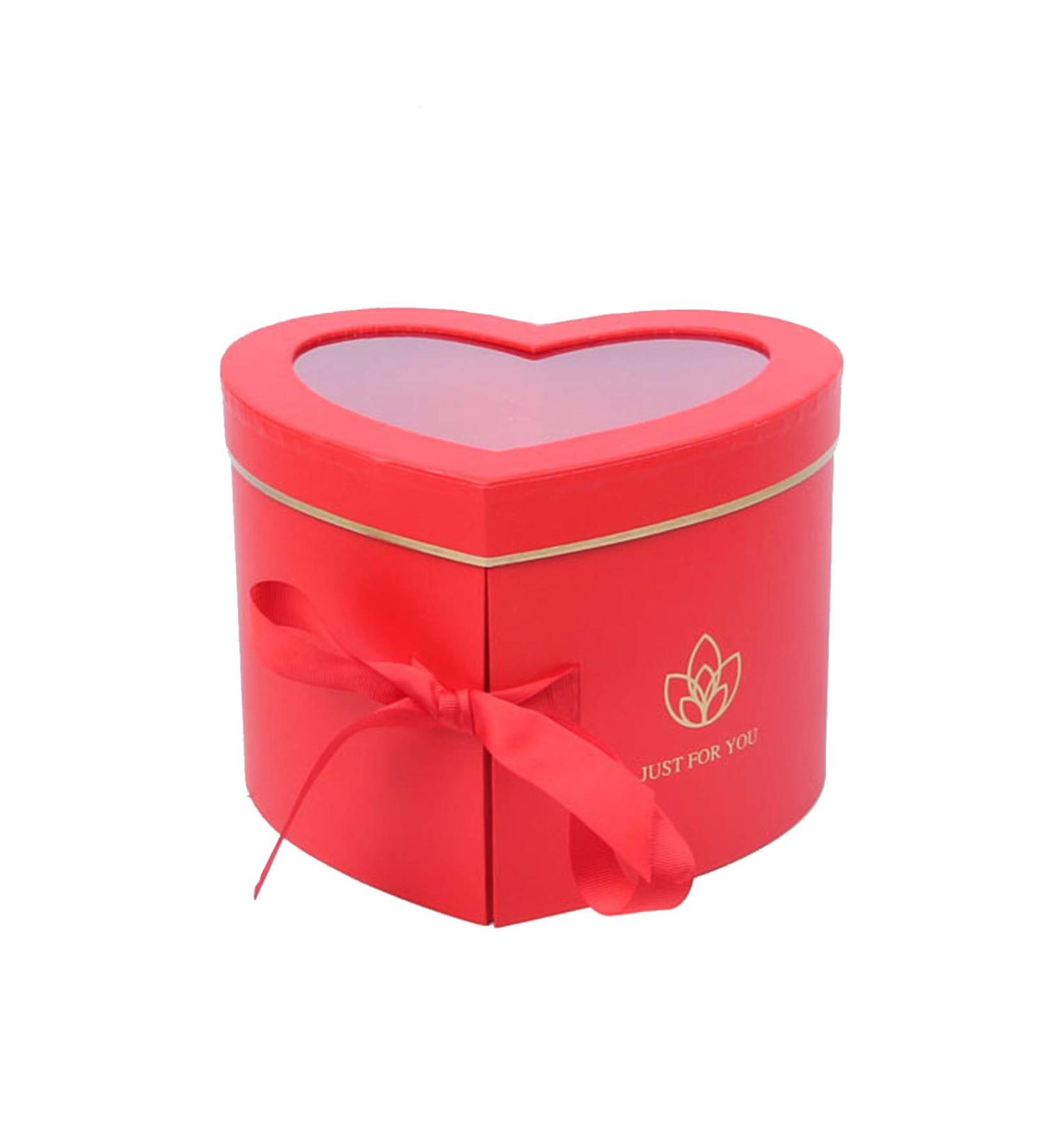 Xixcherg Heart-Shaped Paper Mache Boxes - Luxury Packaging for Cosmetics, Jewelry, Gifts, and More in Red - Buy Online on SooperMarket.com