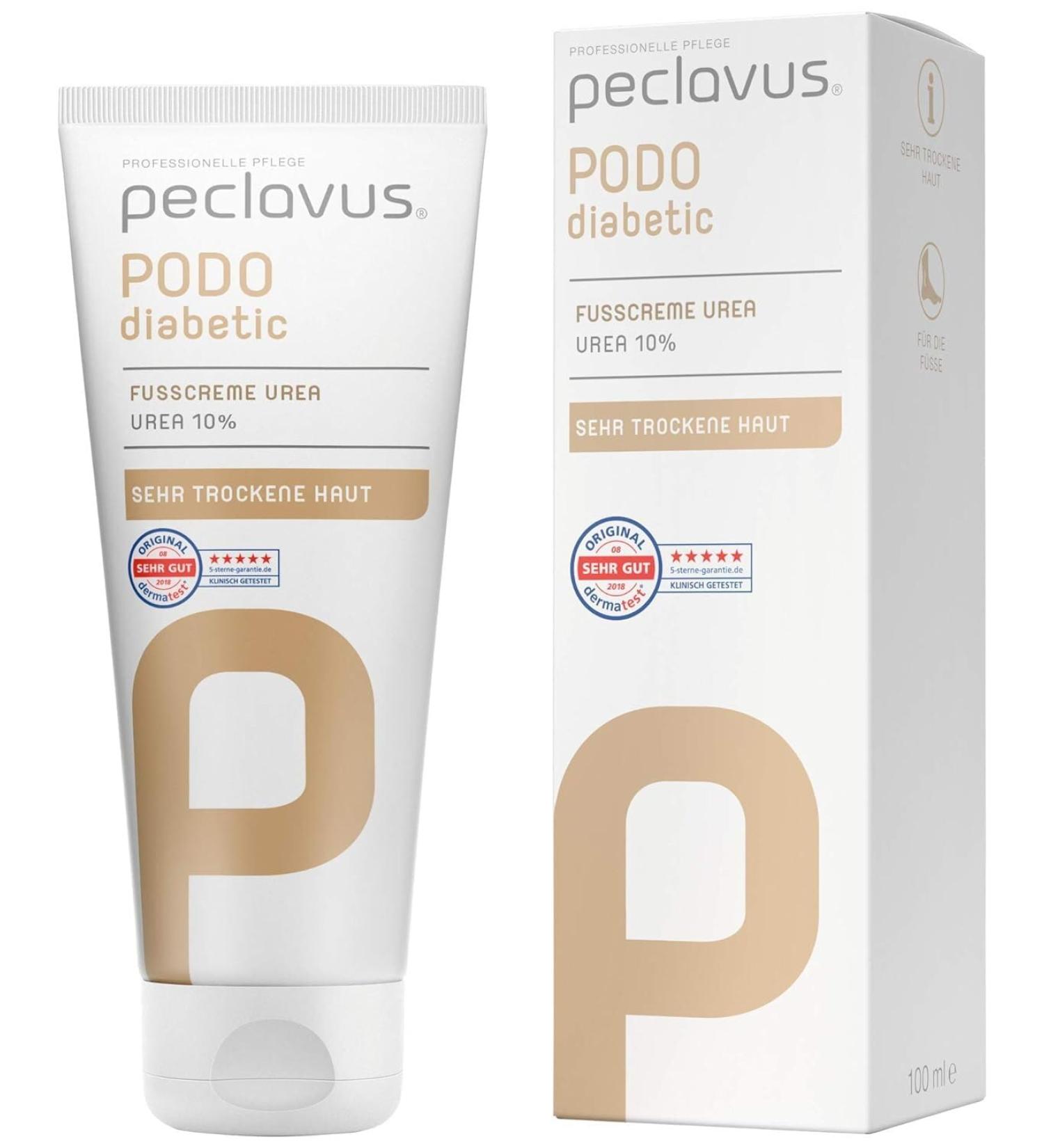 Peclavus PODOdiabetic Foot Cream 10% Urea | Best Foot Care for Dry Skin | Instant Relief - Buy Online on SooperMarket.com