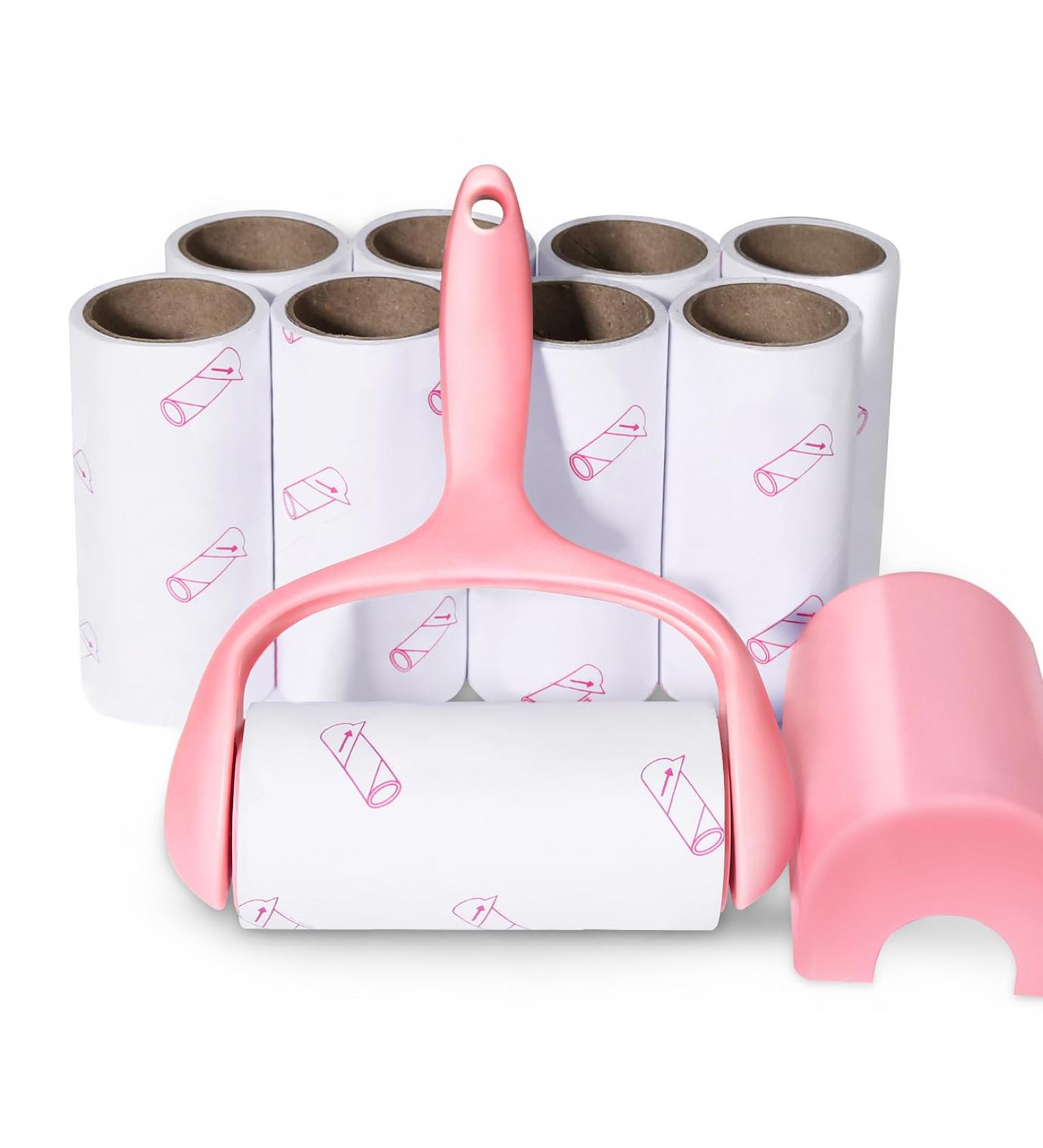 YQMAJIM Lint Roller Kit | 9 Refills 540 Sheets - Super Sticky Pet Hair Remover for Clothes Carpets & Car Seats - Buy Online on SooperMarket.com