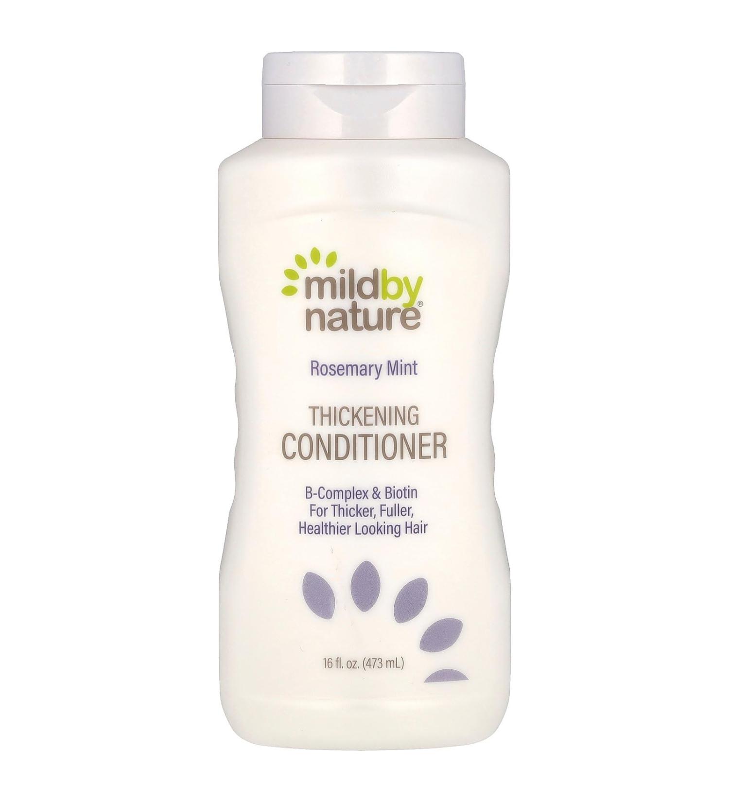 MILD by Nature Hair Thickening Conditioner - B-Complex Biotin & Panthenol for Thicker Fuller Hair | pH Balanced Cruelty-Free Rosemary Mint 16 fl oz - Buy Online on SooperMarket.com