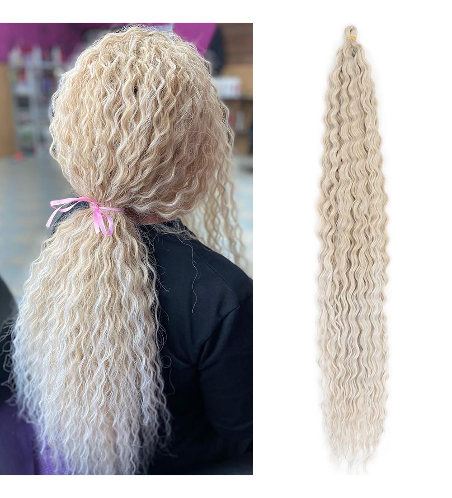Buy DSoar 30 Deep Twist Crochet Hair - 3 Packs Ocean Wave Curly Bohemian Braids | Synthetic Hair Extensions for Women & Girls - 30inch 18/56c# - Buy Online on SooperMarket.com
