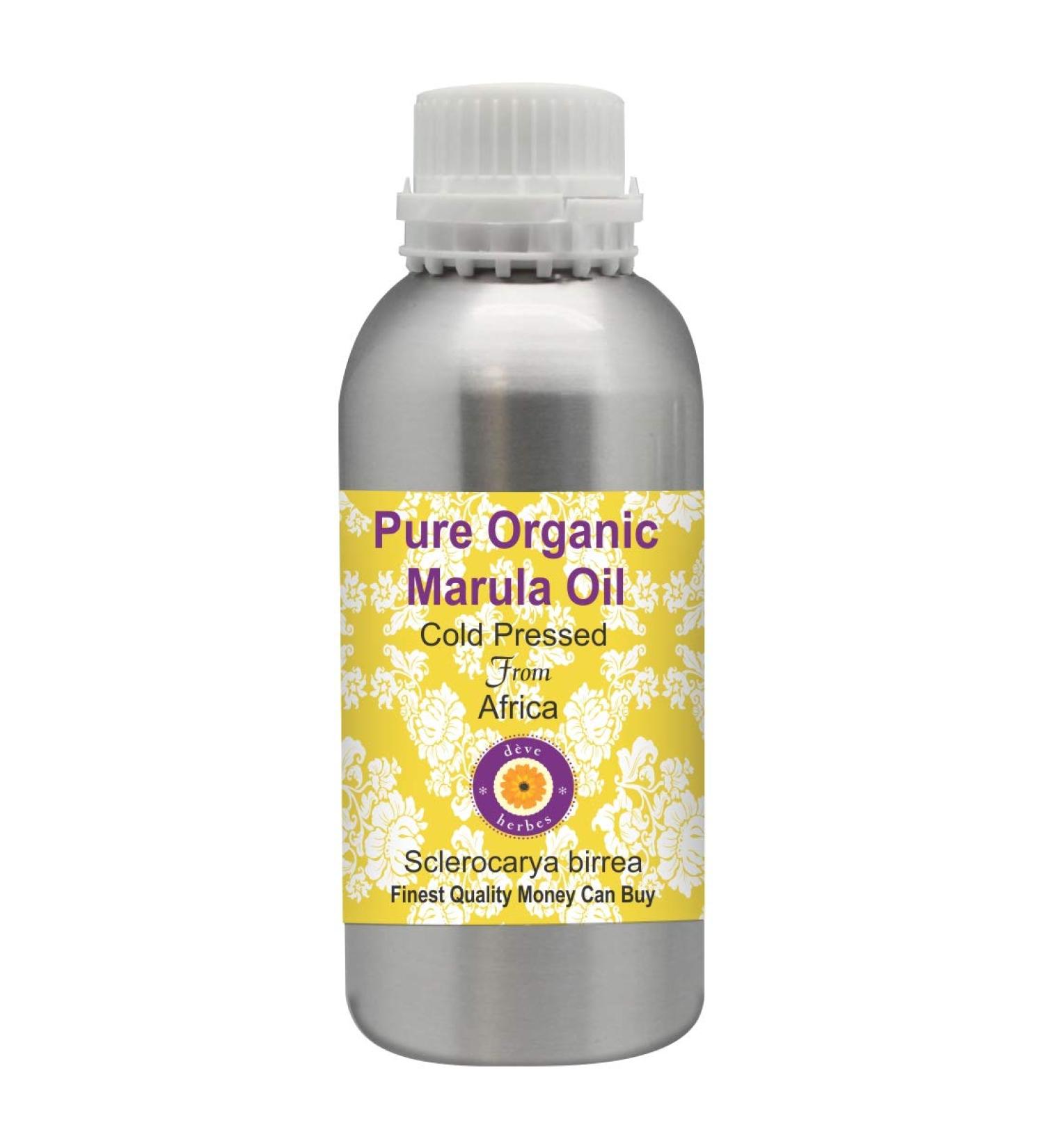 Deve Herbes Pure Organic Marula Oil (Sclerocarya birrea) Cold Pressed 1250ml (42 oz) - Buy Online on SooperMarket.com
