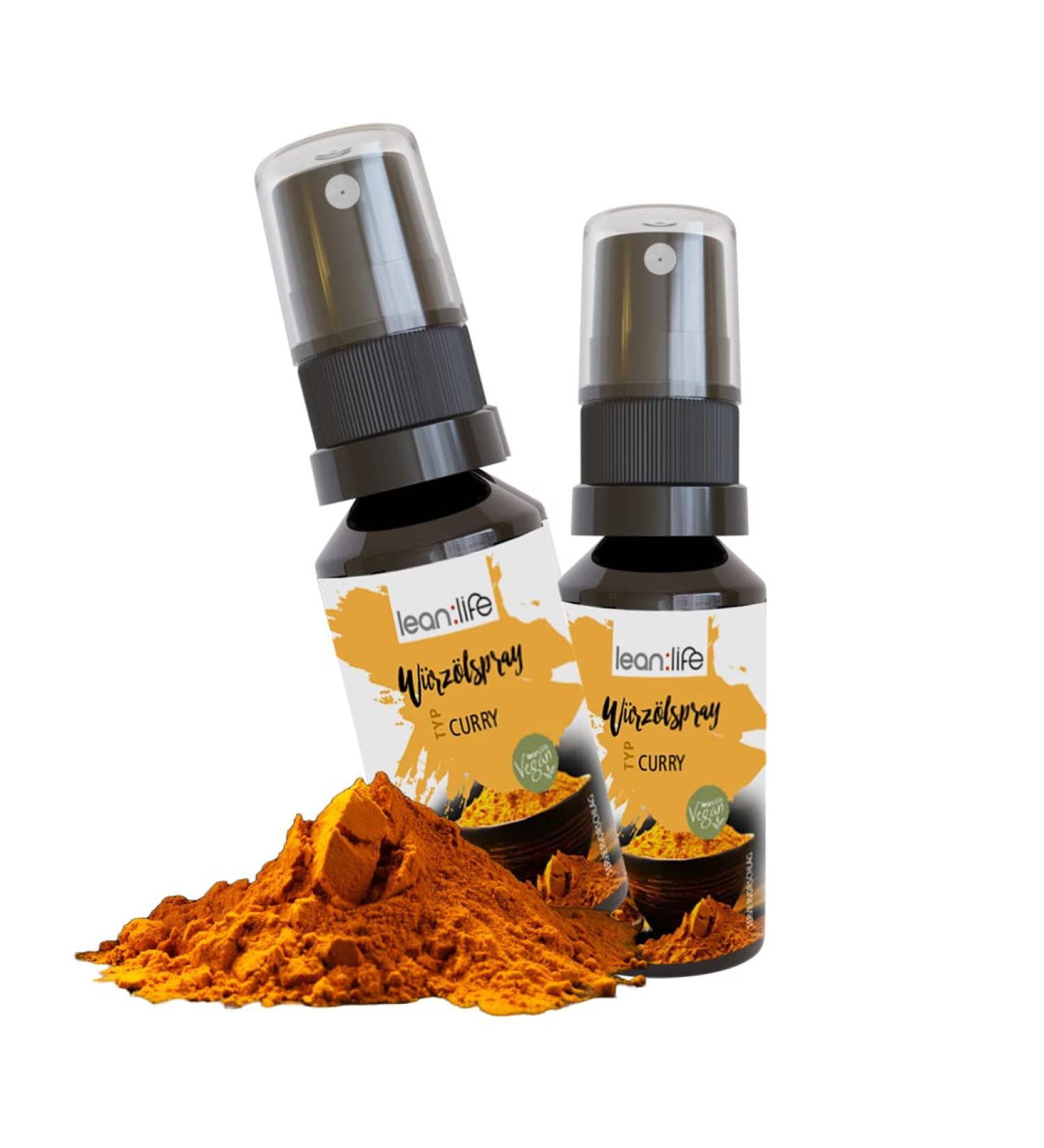 Lean:Life Curry Seasoning Spray - Vegan Sugar-Free Aroma Spray - 30ml Made in Germany - International Shipping Available - Buy Online on SooperMarket.com