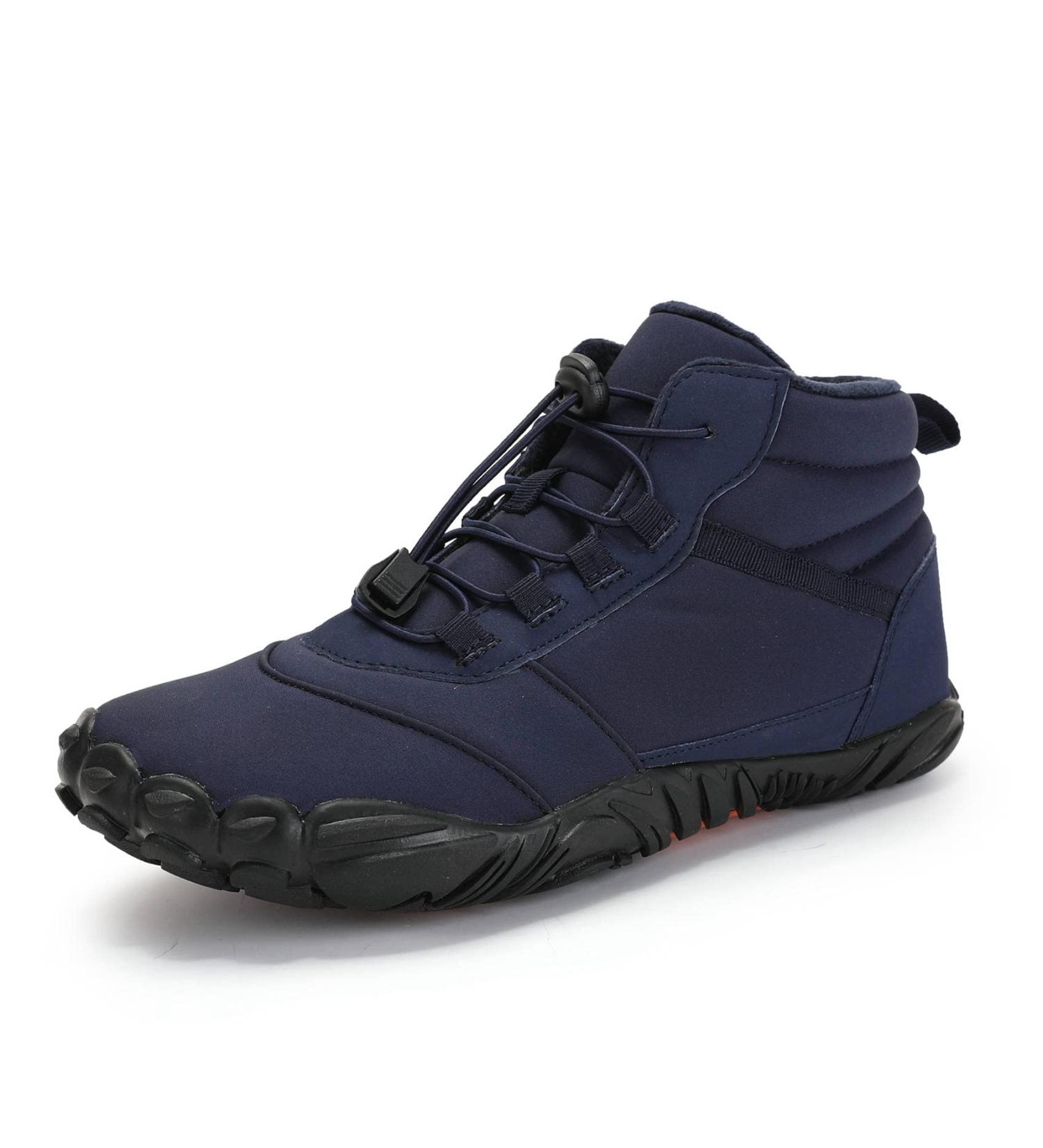 Waterproof Barefoot Shoes Winter Pro 2.0 | Unisex Minimalist Trail Guides for Men & Ladies | Outdoor Footwear in Blue (EU Size 36) - Buy Online on SooperMarket.com