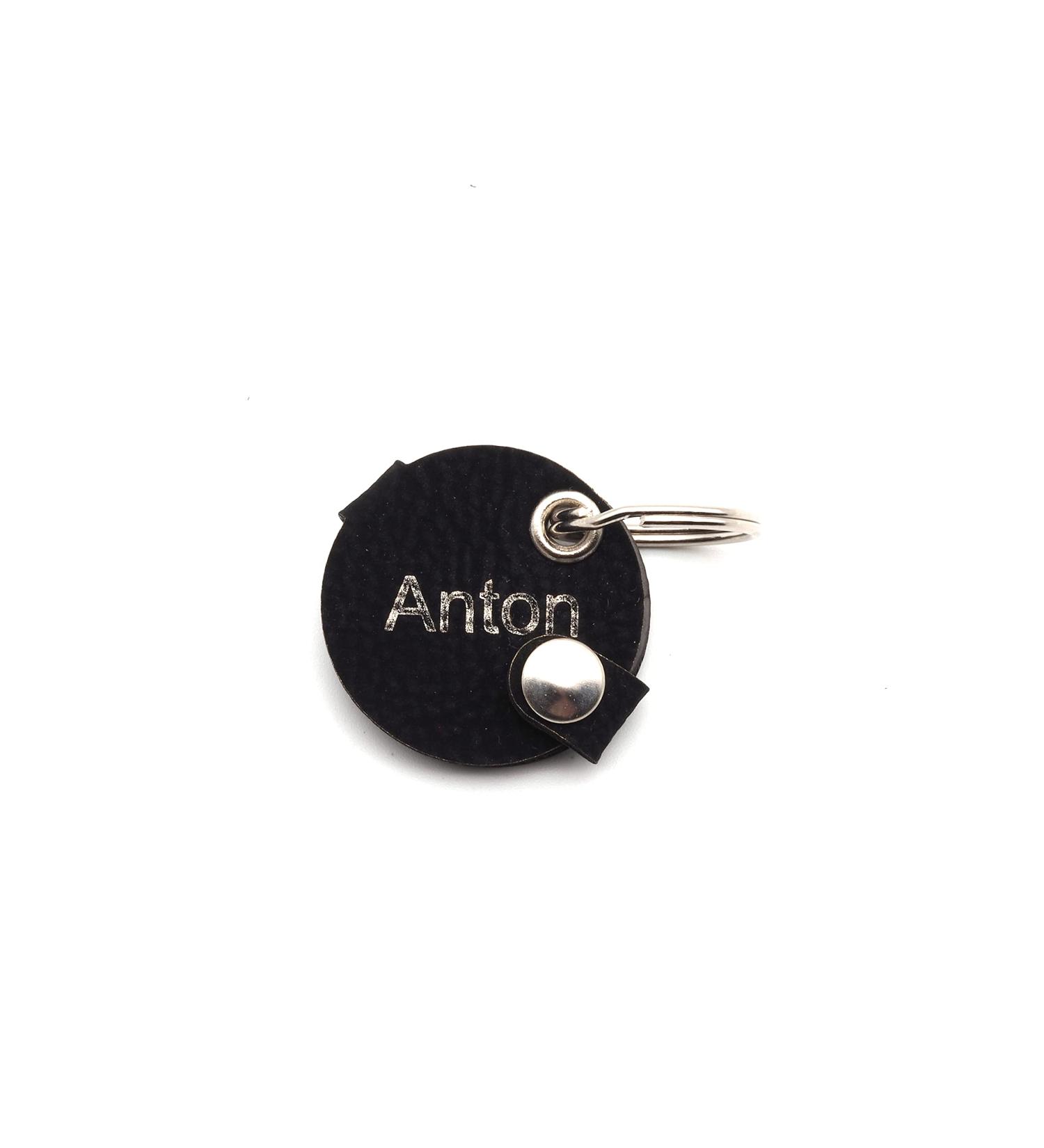Copter Farm Dog Brand Bag with Engraving | Art Leather & Real Leather | Custom Double-Sided Black Round Tag for Dogs - Buy Online on SooperMarket.com