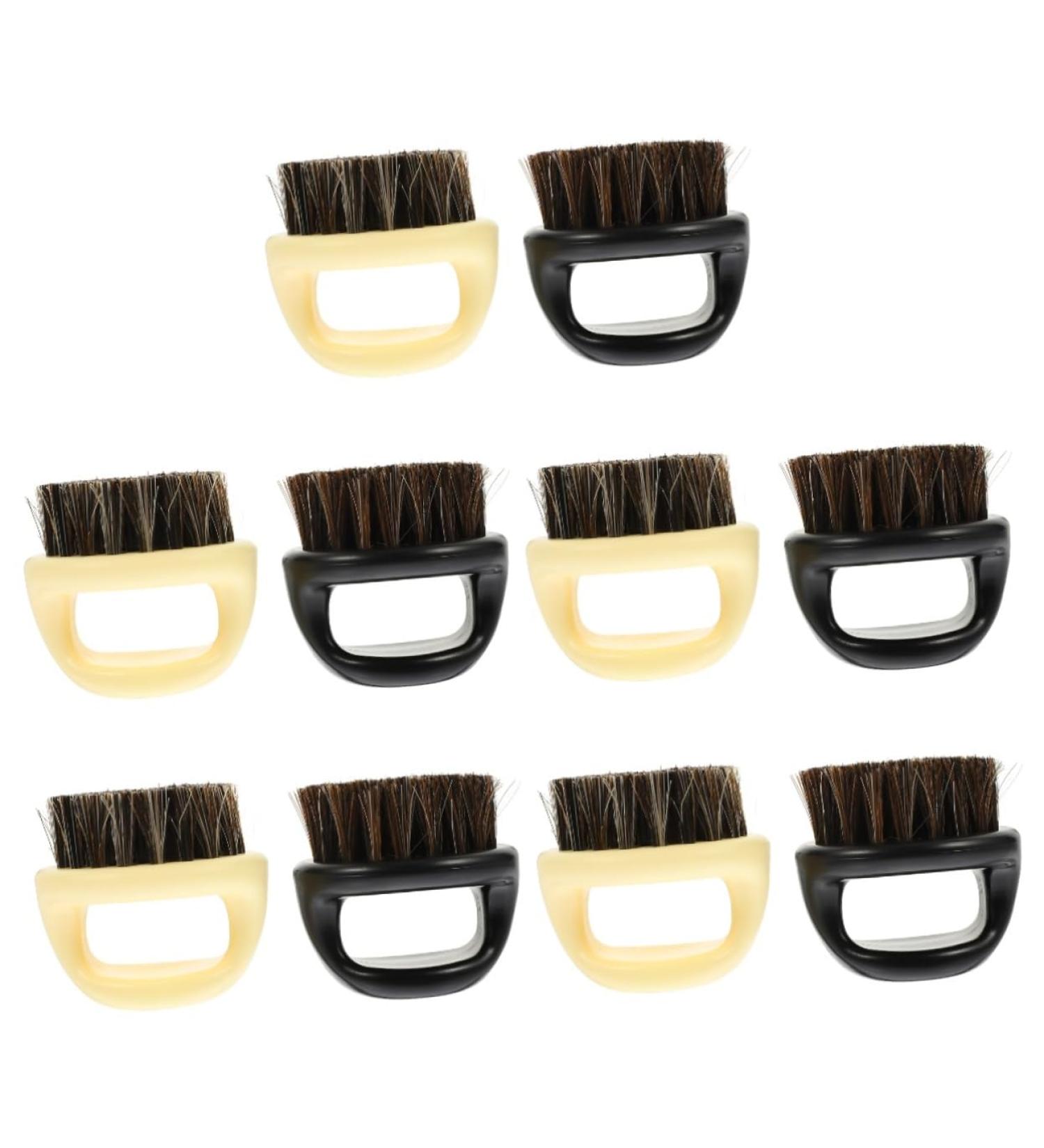 Beavorty Men's Beard Styling Brush Set - 10 Pieces Pocket Hair & Cleaning Brushes for Perfect Beard Care - Black & Beige - Buy Online on SooperMarket.com