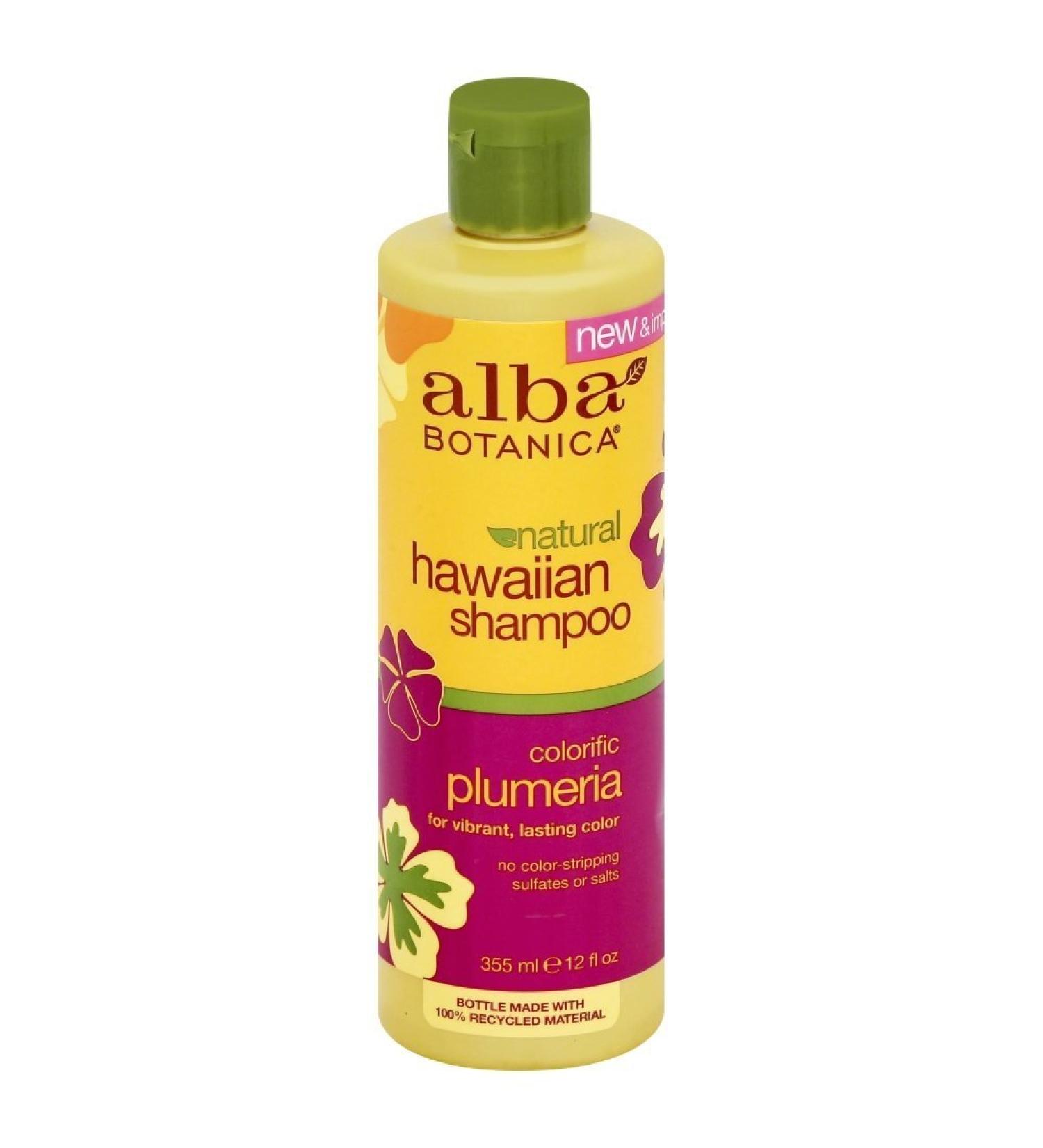 Alba Botanica Hawaiian Shampoo Colorific Plumeria 12 fl oz - Sulfate-Free & Color-Safe - Buy Online on SooperMarket.com