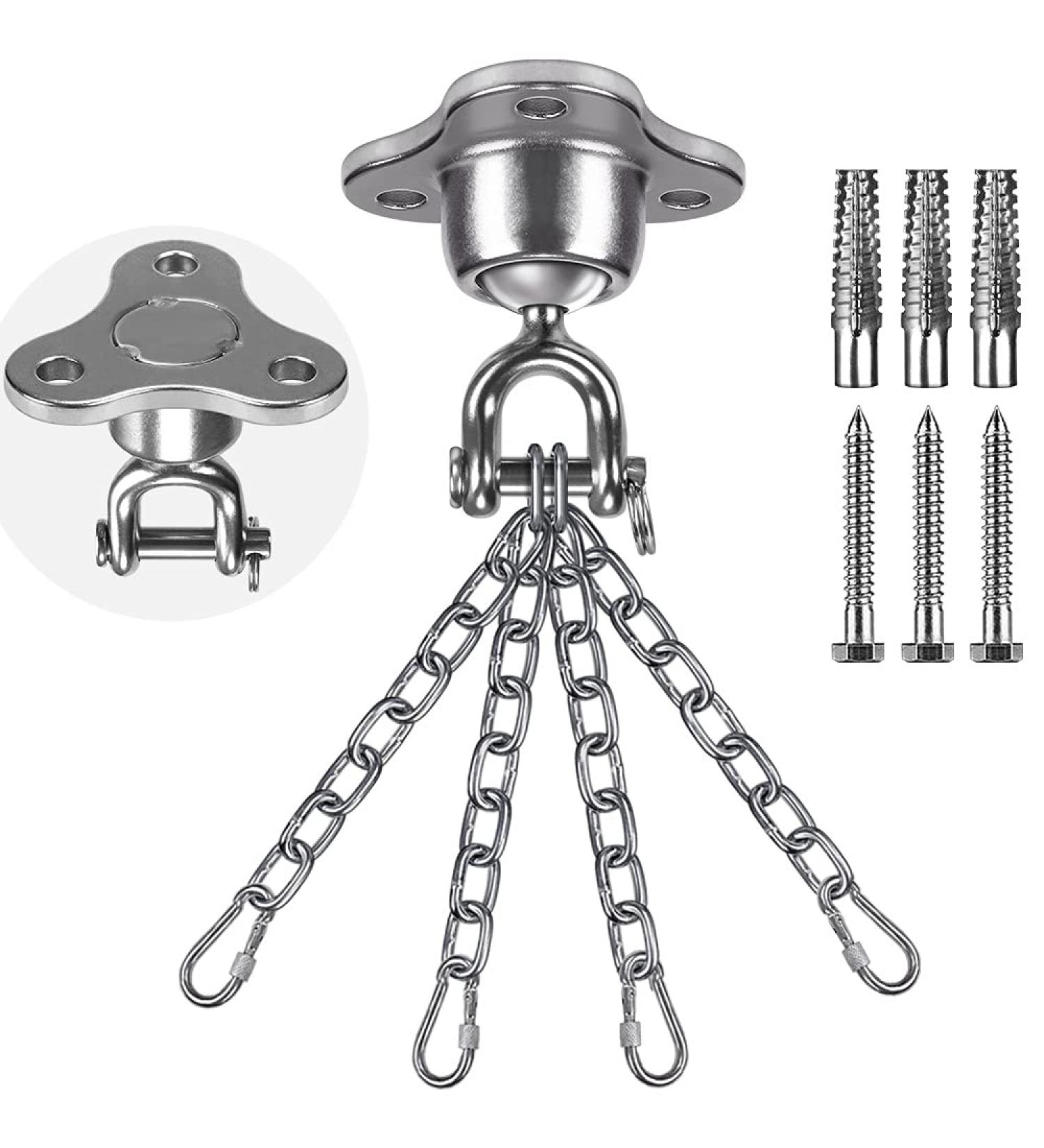 SELEWARE Heavy Bag Mount Hanger - Boxing Punching Bag Ceiling Mount with Silent Ball Swivel for Muay Thai Training - Buy Online on SooperMarket.com