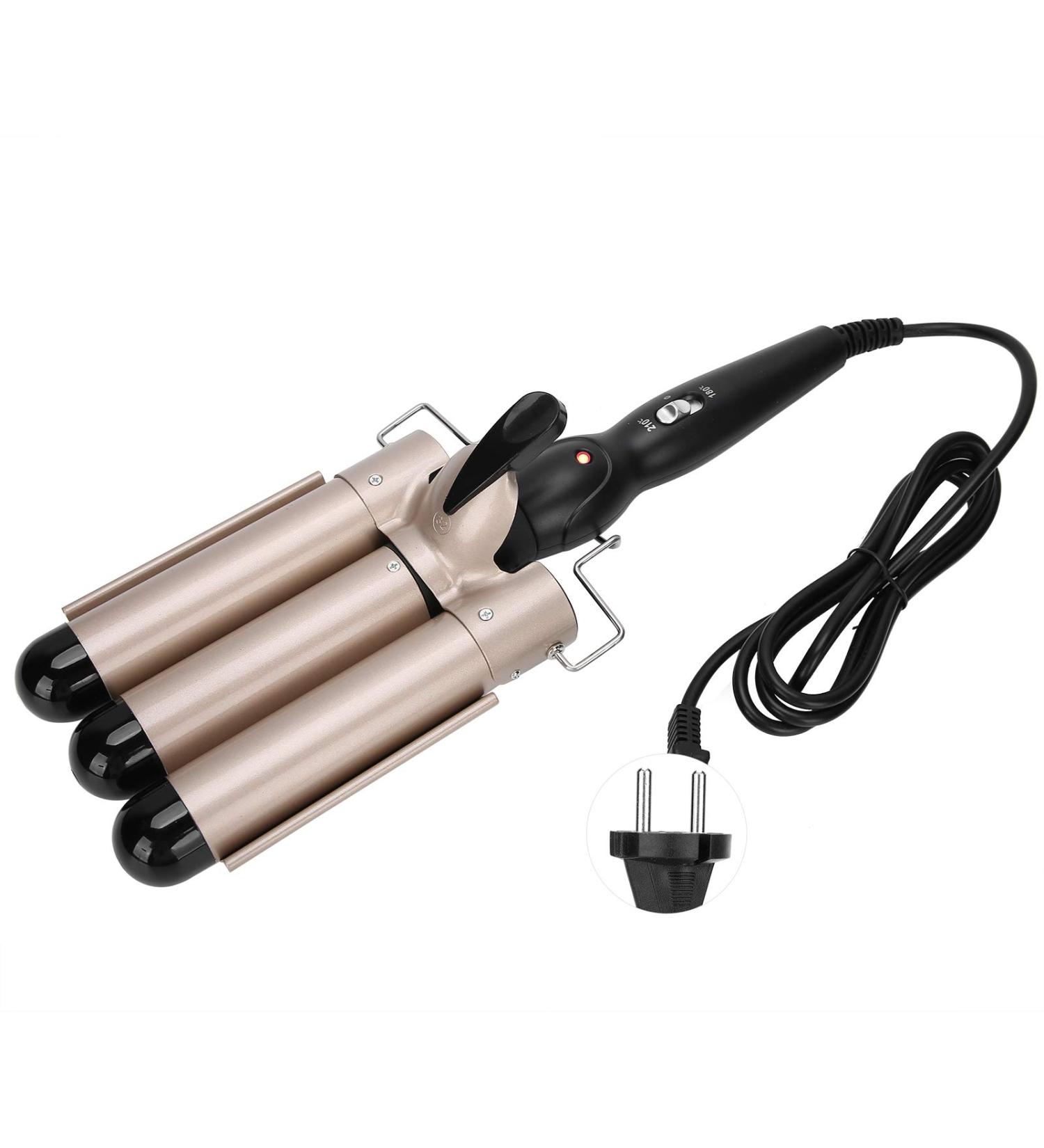 FILFEEL 3 Barrel Curling Iron Wand 28mm-32mm Hair Curler Waver Crimper Hair Styling Tool 110V 240V(EU-32mm) - Buy Online on SooperMarket.com