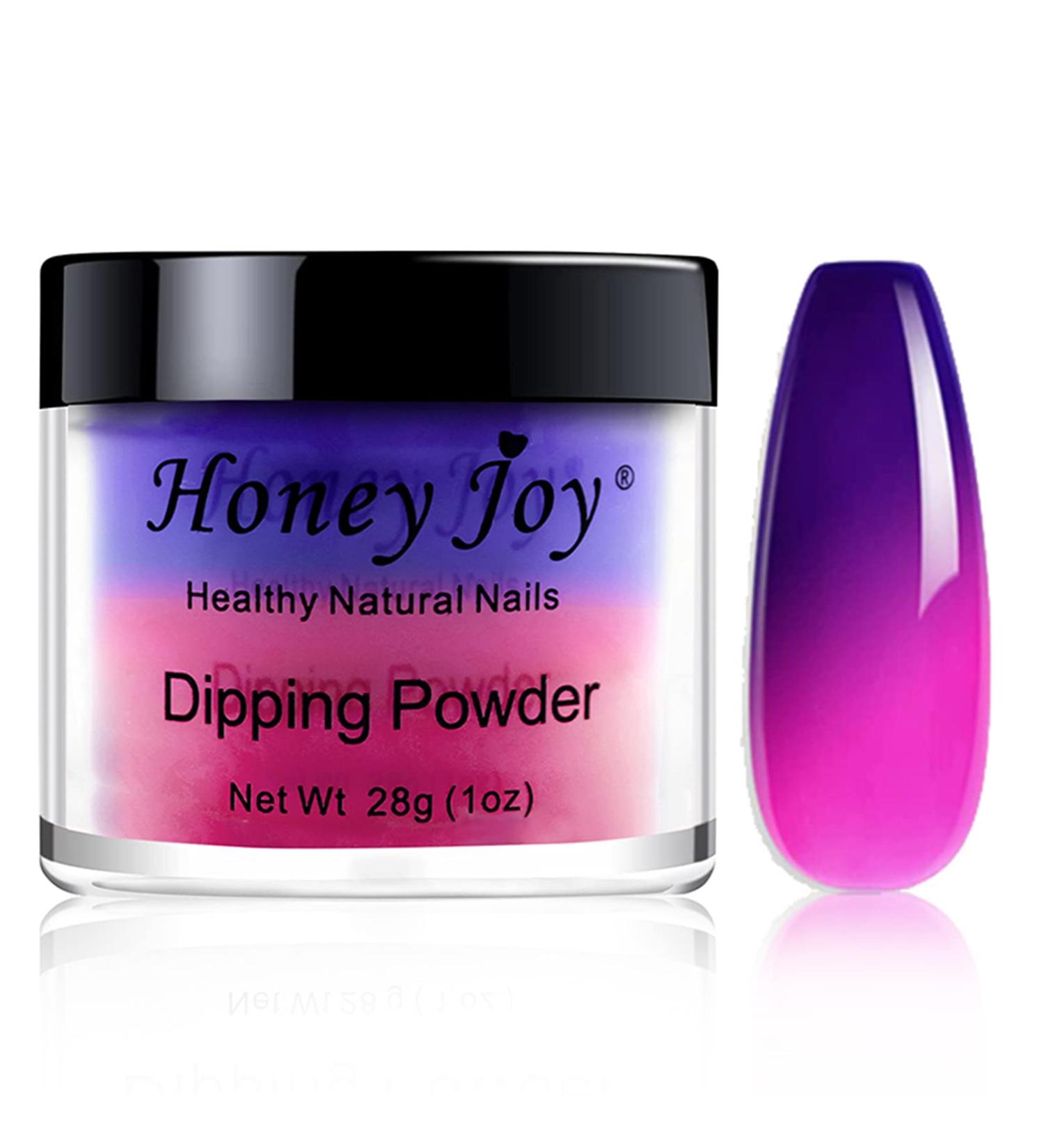 28g/Box Rose and Purple Color Change Dip Powder for Long-lasting Dipping Nails - No UV Light Needed | No.17 - Buy Online on SooperMarket.com
