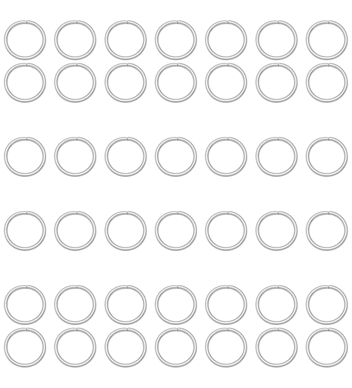 Jepeux 400Pcs 7mm Silver Open Jump Ring for Key Chain, Jewelry Making, Necklace Maintenance, and Earring Decoration DIY - 400Pcs 7mm Silver/400pcs - Buy Online on SooperMarket.com