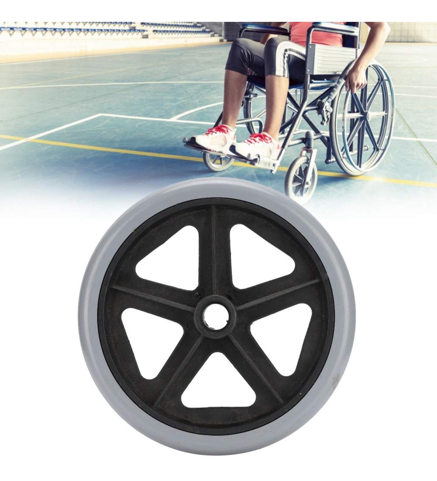 8 Inches Replacement Wheel for Electric Wheelchairs Wheelchair Wheels Wear-Resistant Wheelchair Replacement Parts Walker Accessory 6 Inches / 8 Inches 1 Pack - Buy Online on SooperMarket.com