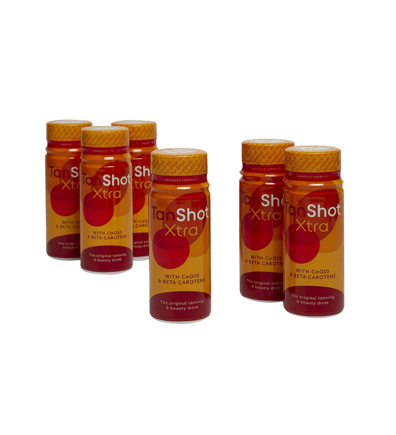 X6 Tanshot / Sunshot Tanning drinks Promotes tanning and cares for your skin (X6 60ml bottles) by tanshot