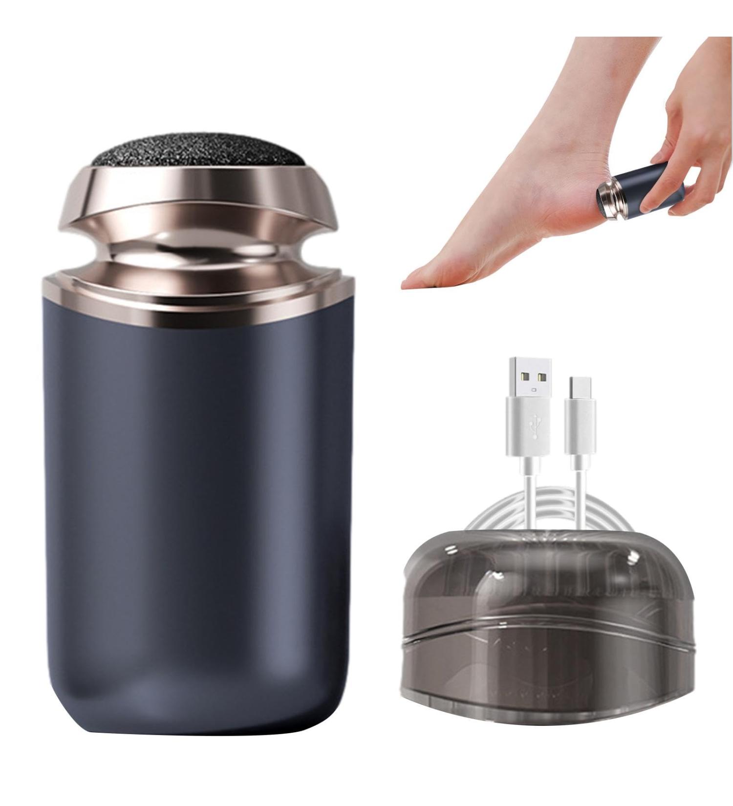 TROONZ Foot Scrubber Electric Removable Callus Remover Portable Foot Sander - Feet Pedicure Tools Rechargeable Fully Automatic Foot Callus Remover Tool for Powerful Exfoliation - Buy Online on SooperMarket.com