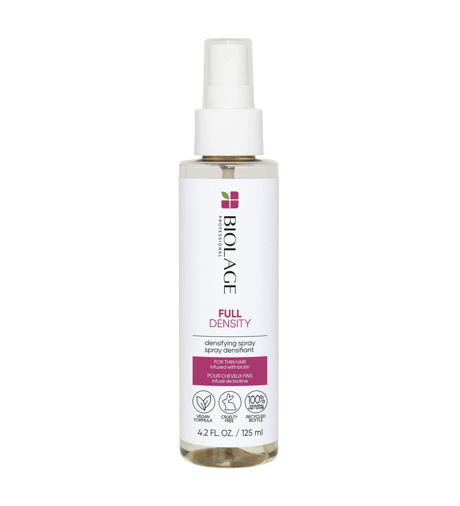 BIOLAGE Full Density Densifying Leave-in Spray with Biotin - Fuller & Thicker Hair | For Thin & Fine Hair | Paraben & Silicone Free - Vegan & Cruelty-Free - Buy Online on SooperMarket.com