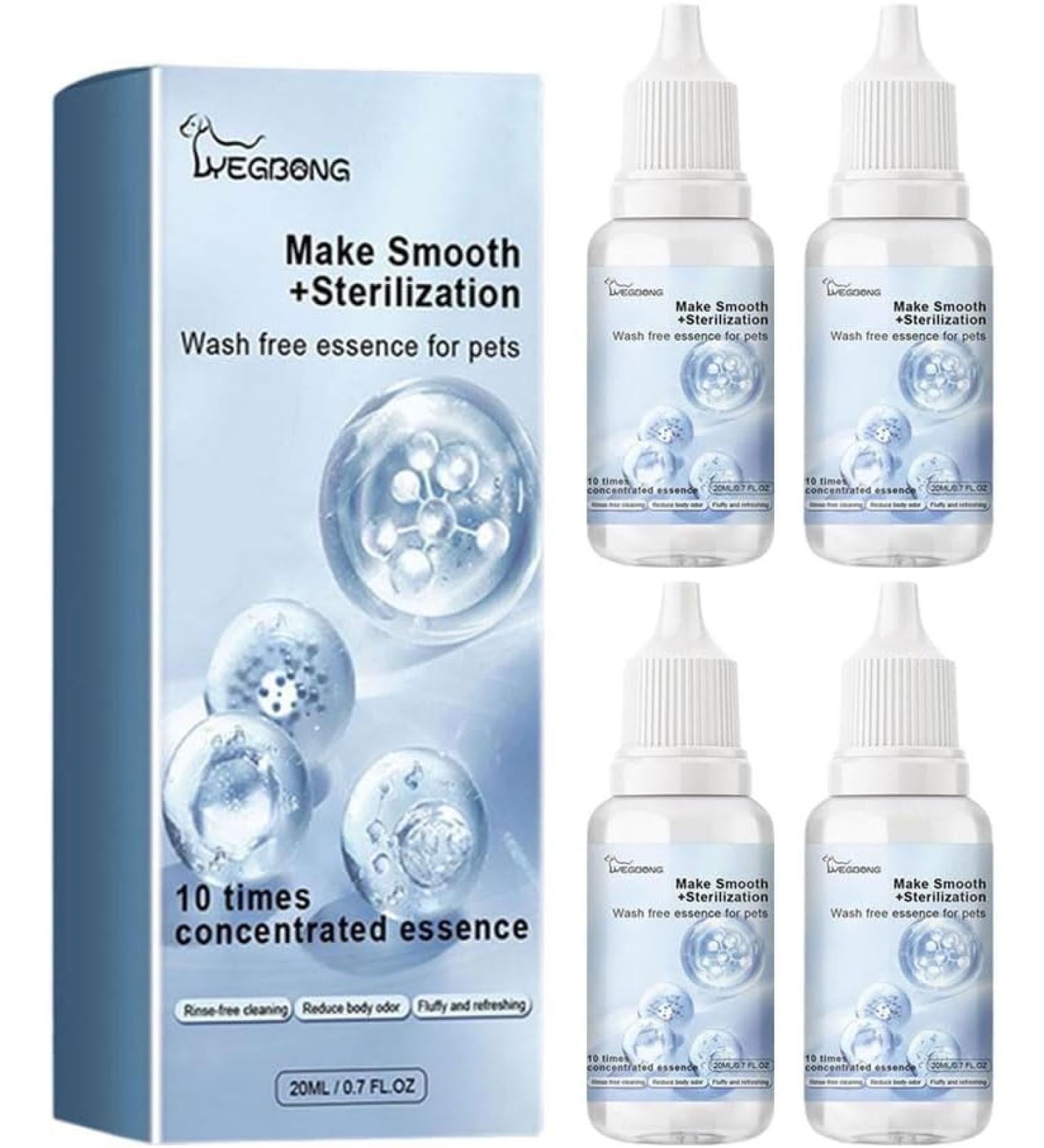 Wash Free Essence for Pets | Leave-in Conditioner & Detangling Spray for Dogs & Cats (4pcs) - Premium Pet Care - Buy Online on SooperMarket.com
