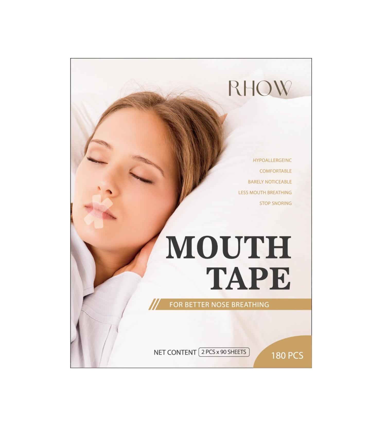 RHOW Mouth Tape for Sleeping - 6 Month Supply - Reduce Snoring and Mouth Breathing - Improve Sleep Quality - Buy Online on SooperMarket.com