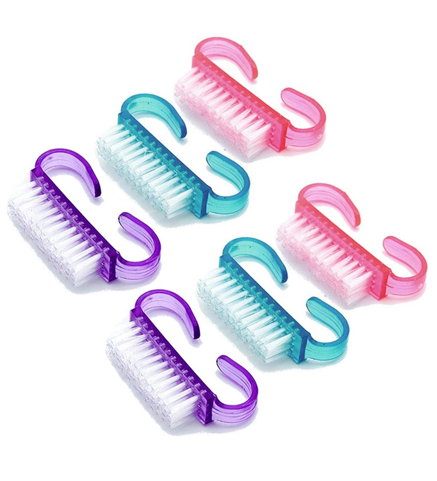 6PC Nail Brushes Set - Professional Handheld Nail Cleaning Tools & Accessories for Dust Removal and Finger Care - Buy Online on SooperMarket.com