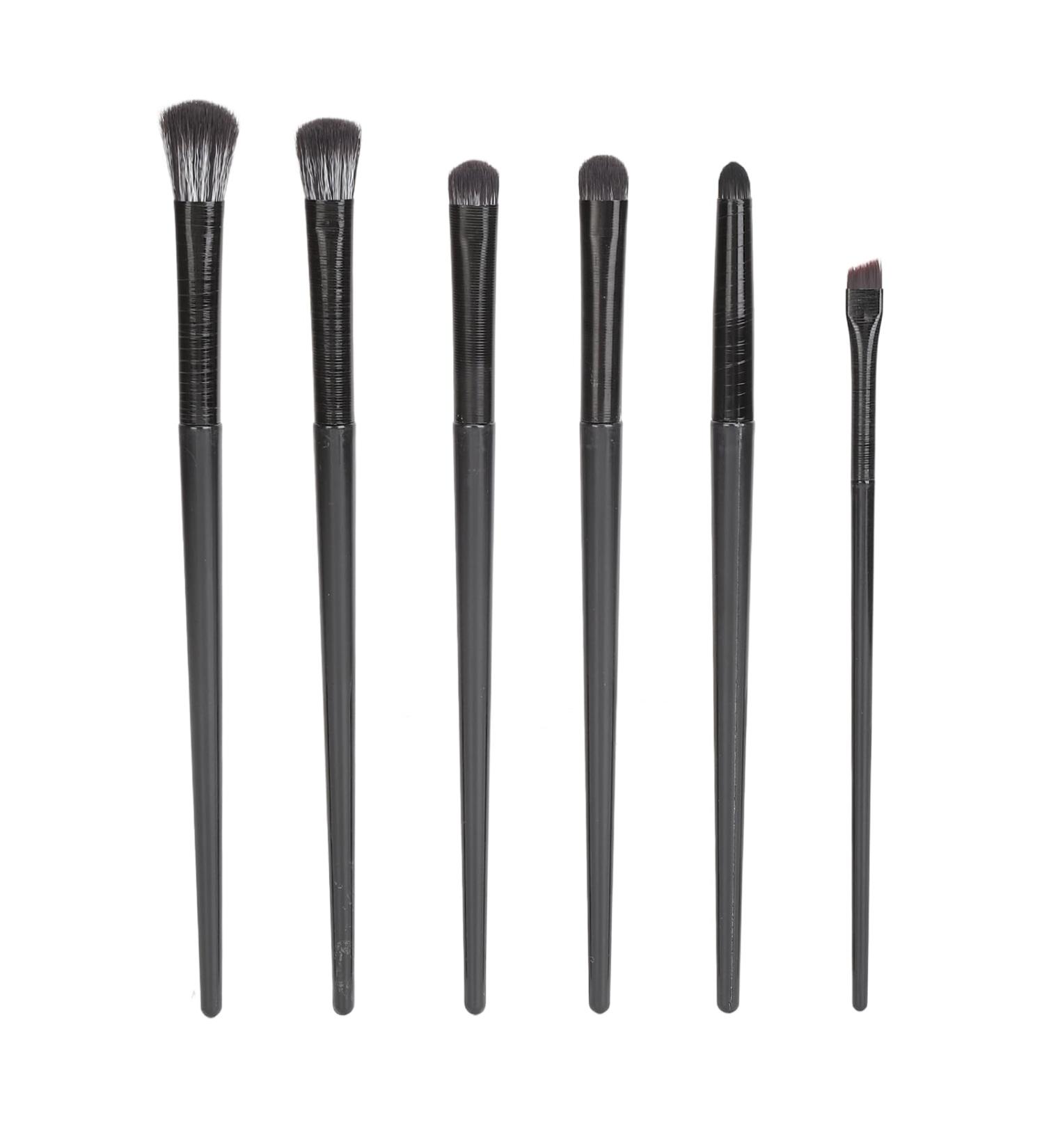 Eye Makeup Brush Set Storage Bag Easy Color Eyeshadow Brushes 6 Pieces for Travel Use - Buy Online on SooperMarket.com