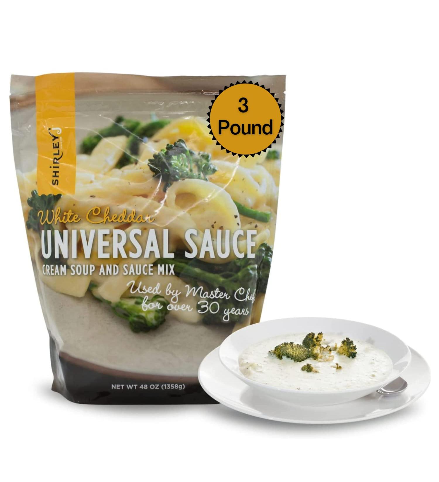 Shirley J White Cheddar Powder 3 Pounds - Just Add Water for Rich Alfredo Sauce, Casseroles, Risotto, and Soups - Buy Online on SooperMarket.com