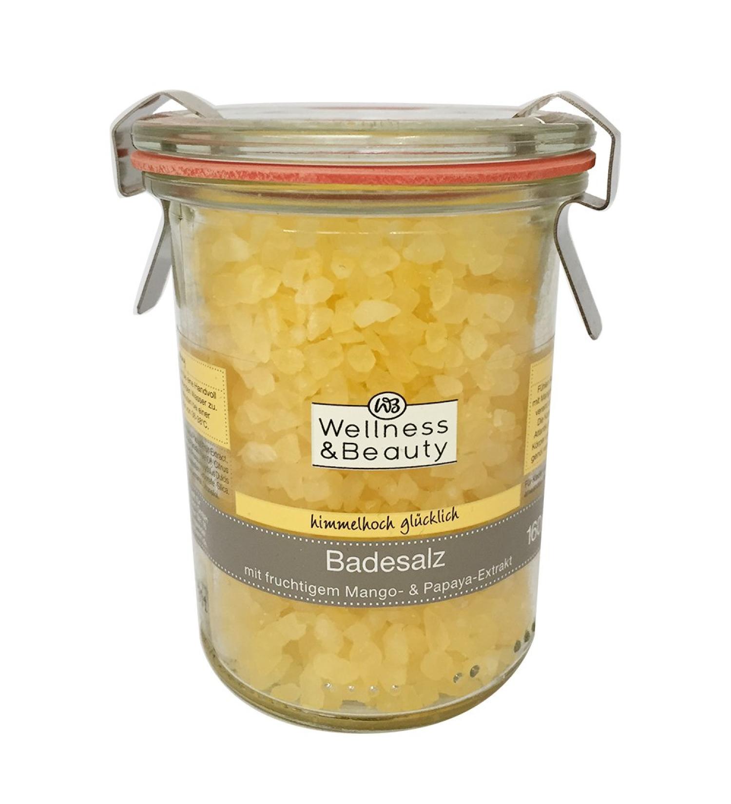Wellness & Beauty Bath Salt with Mango & Papaya Extract | 160g | Revitalize & Rejuvenate Your Skin - Buy Online on SooperMarket.com