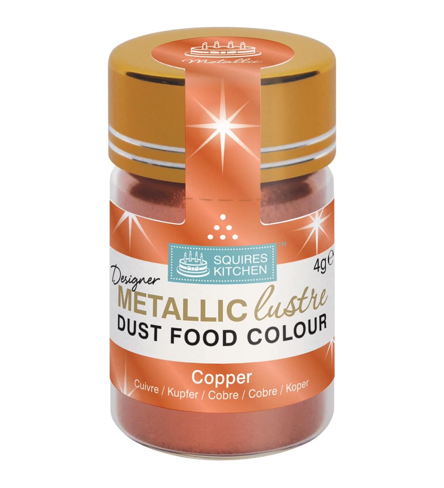 Squires Kitchen Metallic Lustre Dust Copper - 4g | High-Quality Designer Finish - Buy Online on SooperMarket.com