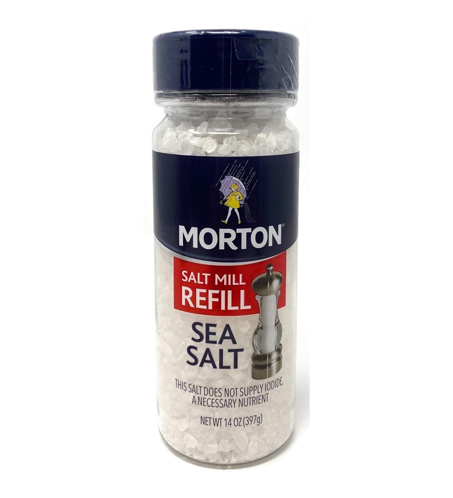 Morton Extra Coarse Sea Salt Grinder Refill - 16 oz - Buy Online on SooperMarket.com