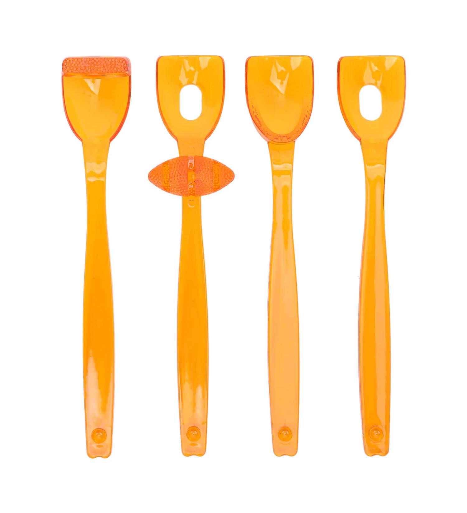 4pcs Lip Tongue Muscle Trainer - Mouth Rehabilitation & Recovery Device (Large Orange) | Improve Oral Health & Fitness - Buy Online on SooperMarket.com