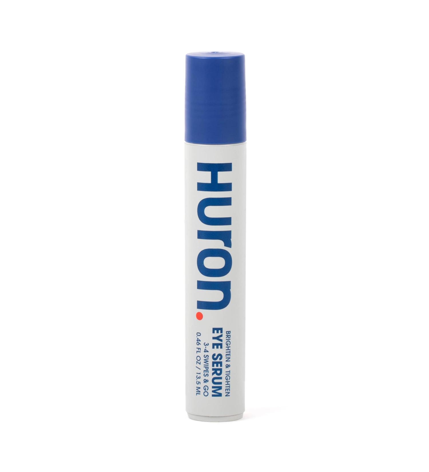 Huron Eye Serum for Men - Dark Circles Fine Lines & Puffiness Relief - Niacinamide & Caffeine Eye Roller - Apply Twice Daily - International Shipping Available - Buy Online on SooperMarket.com