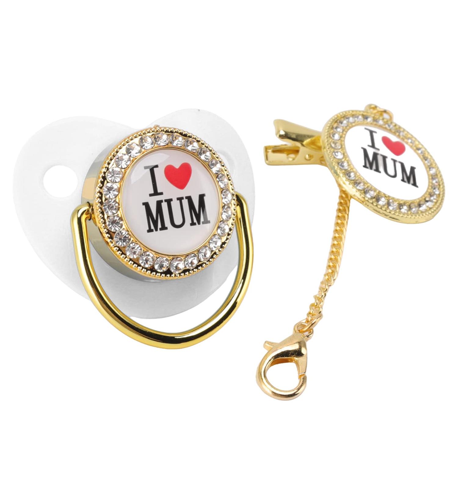 Bling Baby Pacifier | Healthy & Practical Silicone Baby Pacifier for Home Use - White - Buy Online on SooperMarket.com