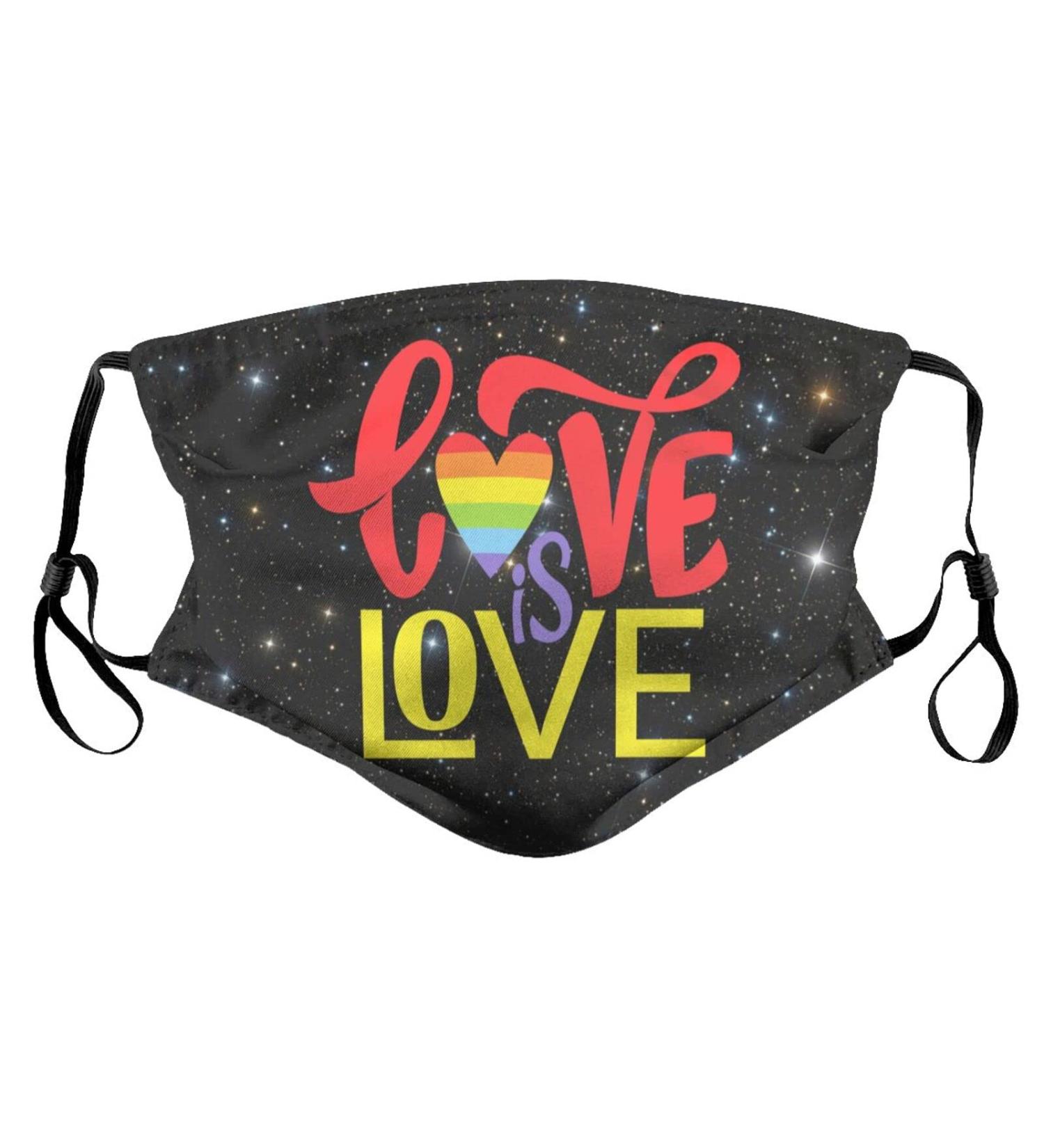 Face Mask Adjustable LGBTQ Lives Matter Face Mask for Men and Women Holloween Gift Small Black - Buy Online on SooperMarket.com