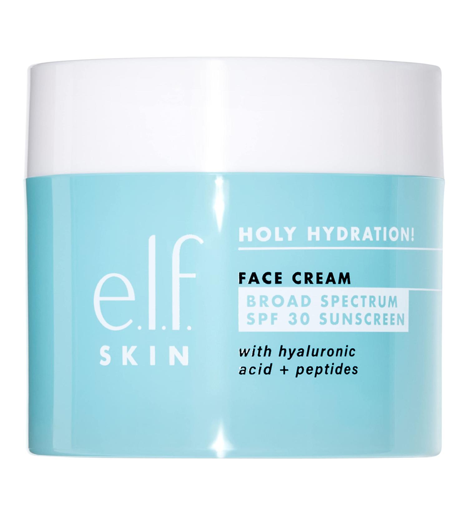 e.l.f. Holy Hydration! Face Cream SPF 30 - 1.8 Oz - Moisturizes & Softens Skin - Buy Online on SooperMarket.com