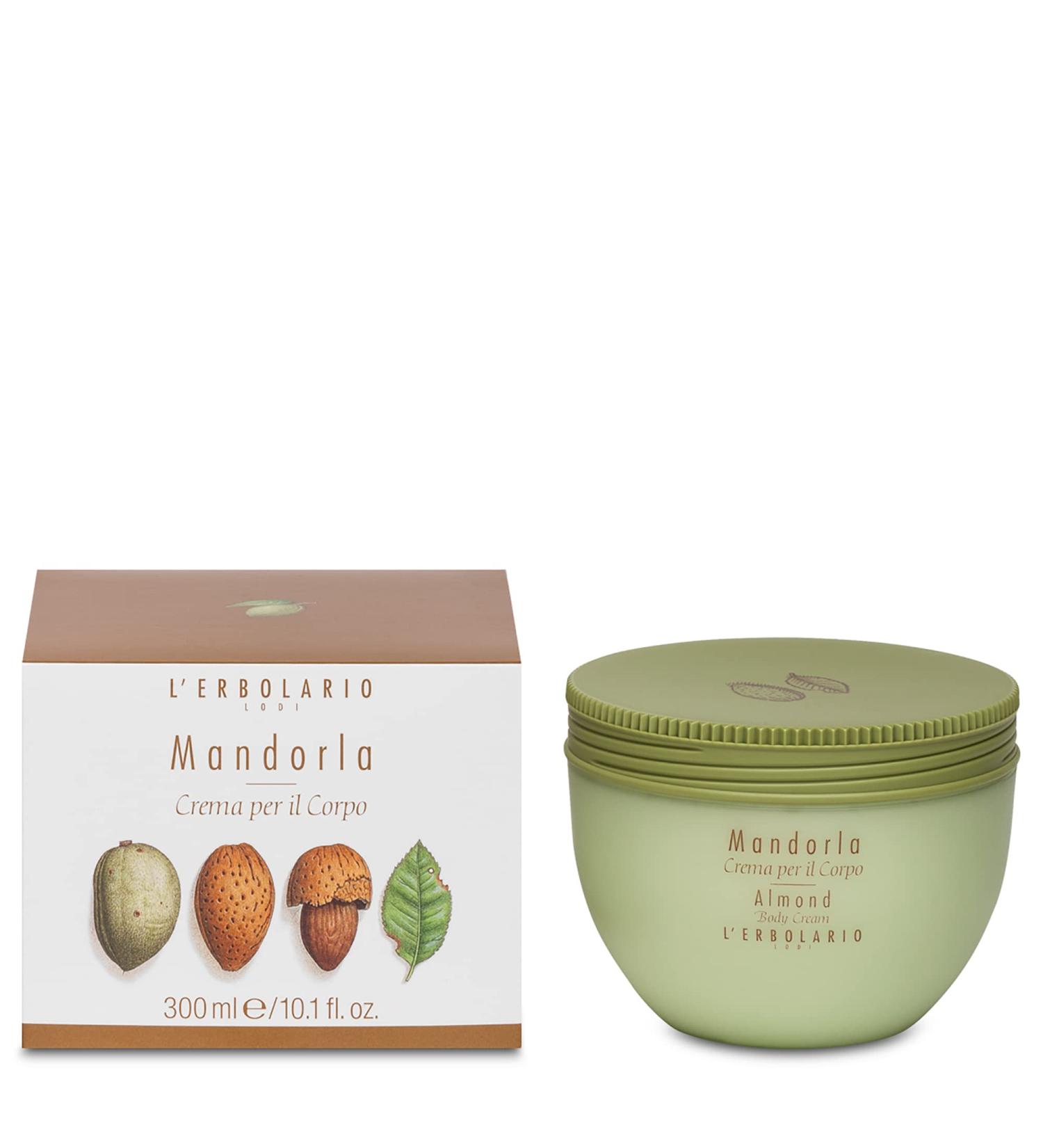 L'Erbolario Almond Body Cream 300 ml | Nourishing & Hydrating | Fast International Shipping - Buy Online on SooperMarket.com