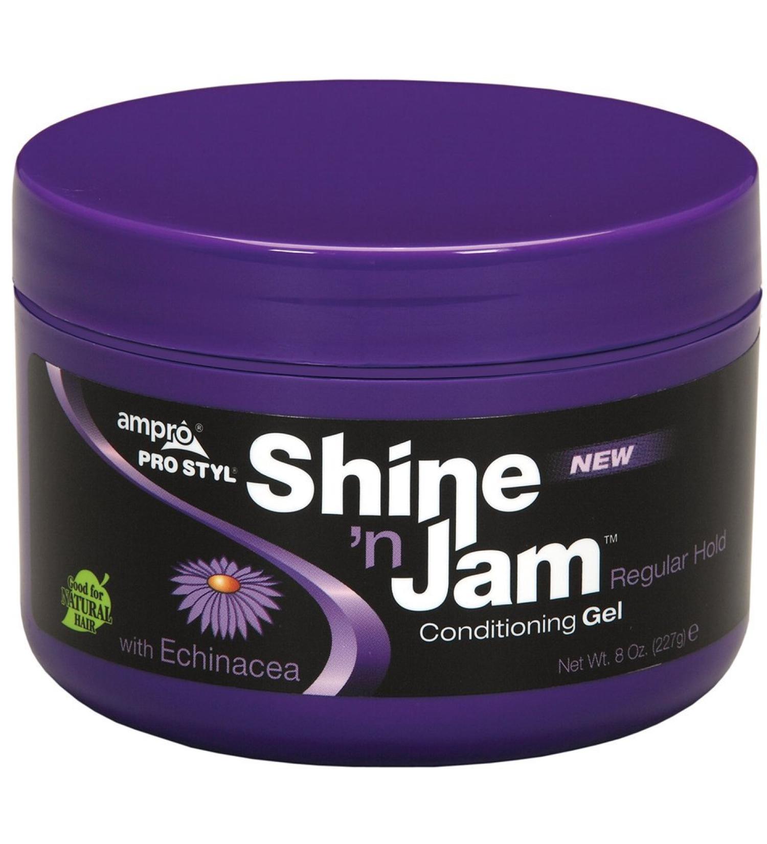 Shine 'n Jam Conditioning Gel | Regular Hold Clean Scent 8 Ounce (Pack of 1)