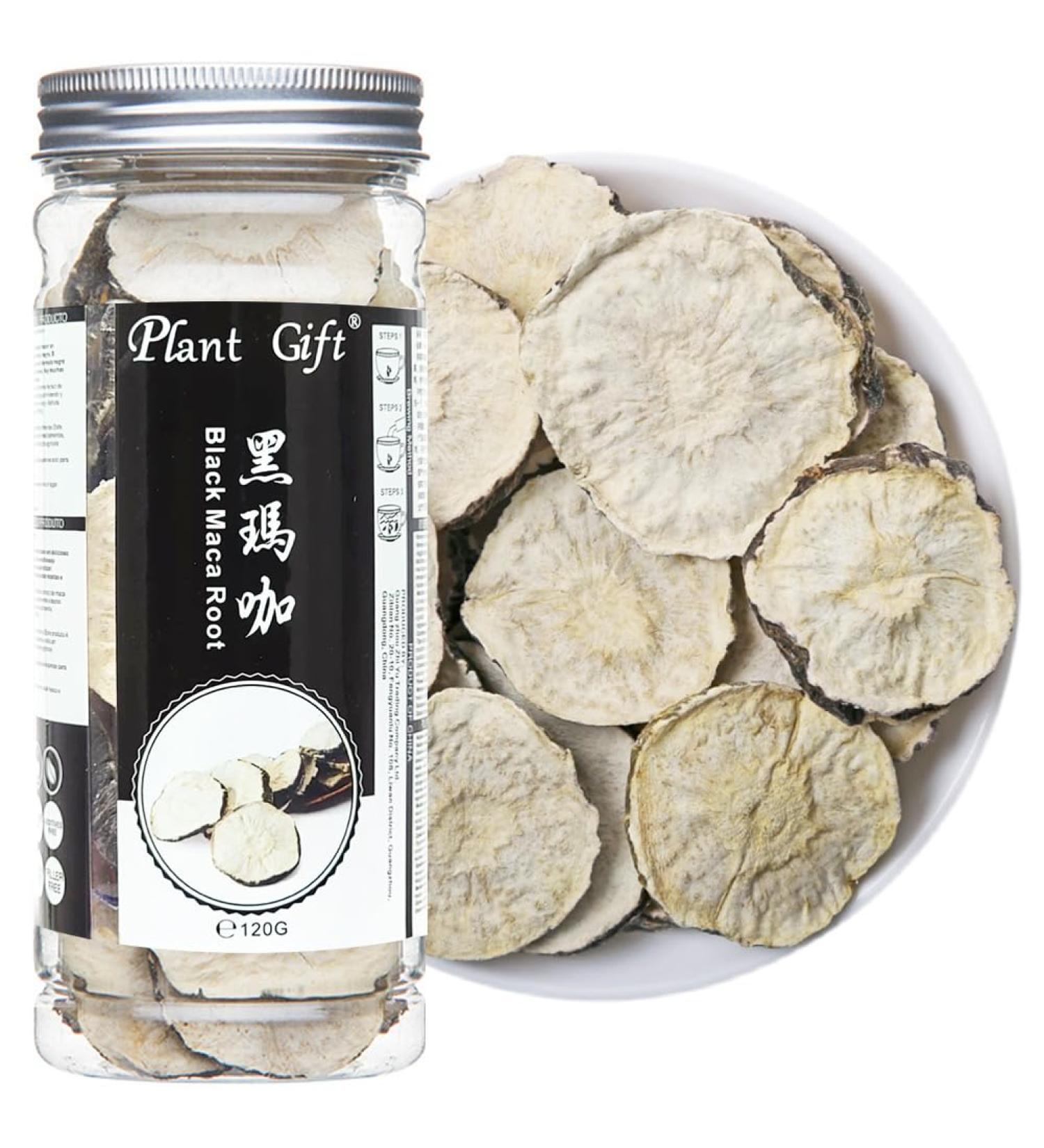 Buy Organic Black Maca Root Slice 120g | Gluten-Free Non-GMO Essential Vitamins | Chinese Health Tea - Buy Online on SooperMarket.com