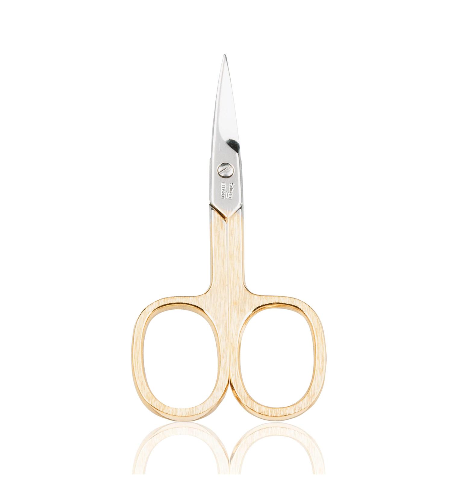 Titania Gold-Plated Nail Scissors 9.5cm | Curved Extra Sharp Professional Manicure Tools | Solingen Made in Germany - Buy Online on SooperMarket.com
