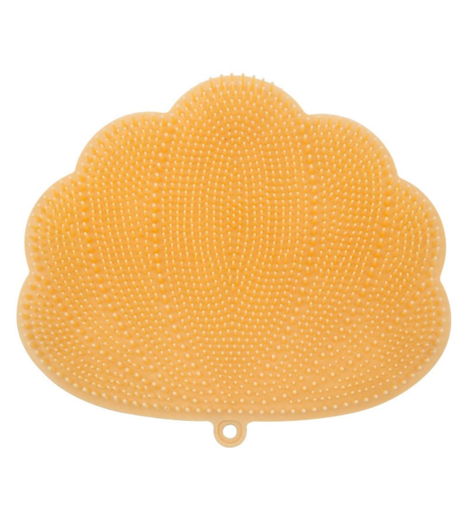 Closer Wall-Mounted Hands-Free Back and Foot Scrubber with Suction Cups - Deep Clean and Exfoliate in The Shower Yellow Durable 30 X 25.5cm - Buy Online on SooperMarket.com