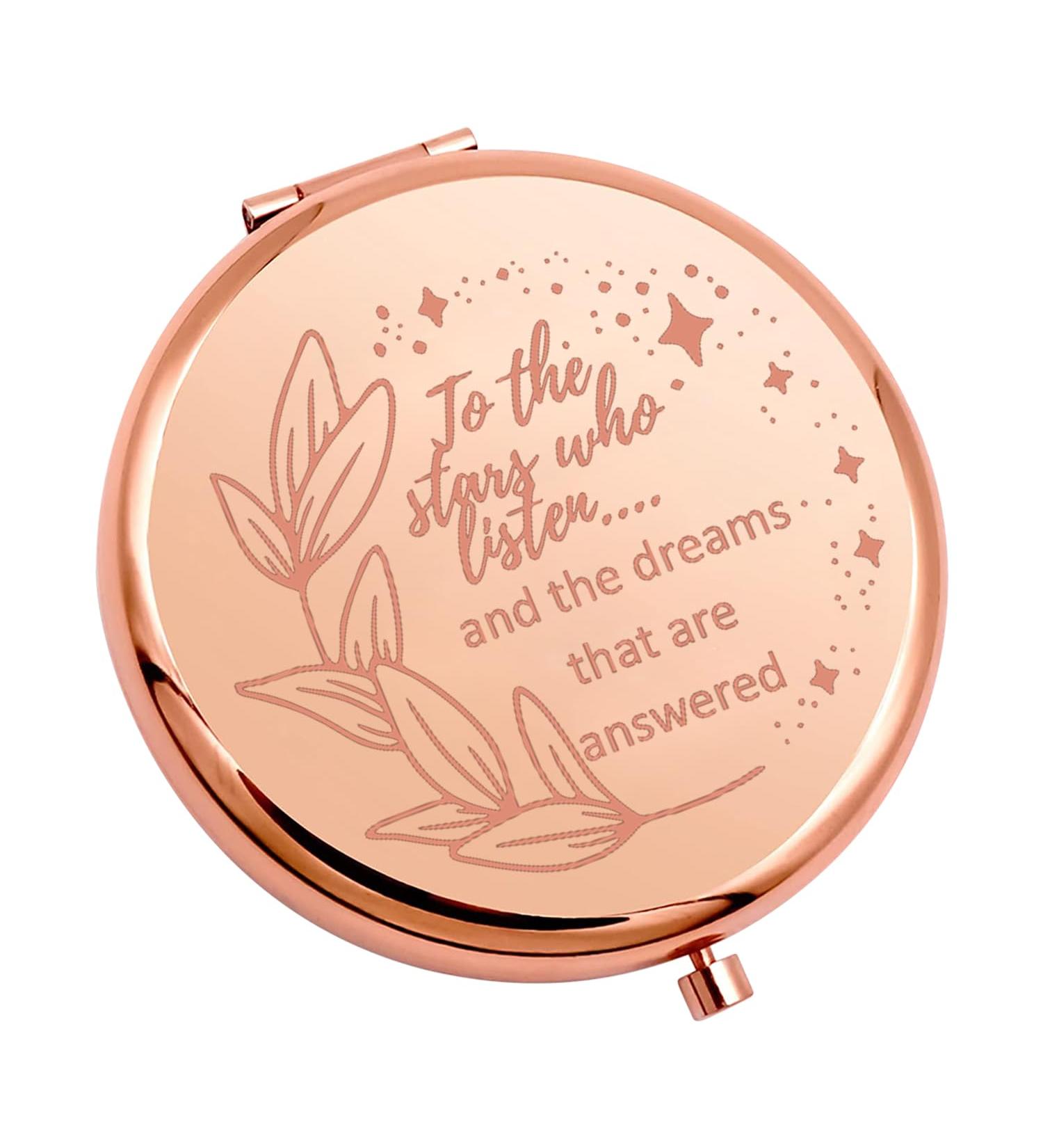 KUIYAI To The Stars Who Listen And The Dreams That Are Answered Pocket Mirror Makeup Mirror For Girls Women (to the star mirrorUK) - Buy Online on SooperMarket.com