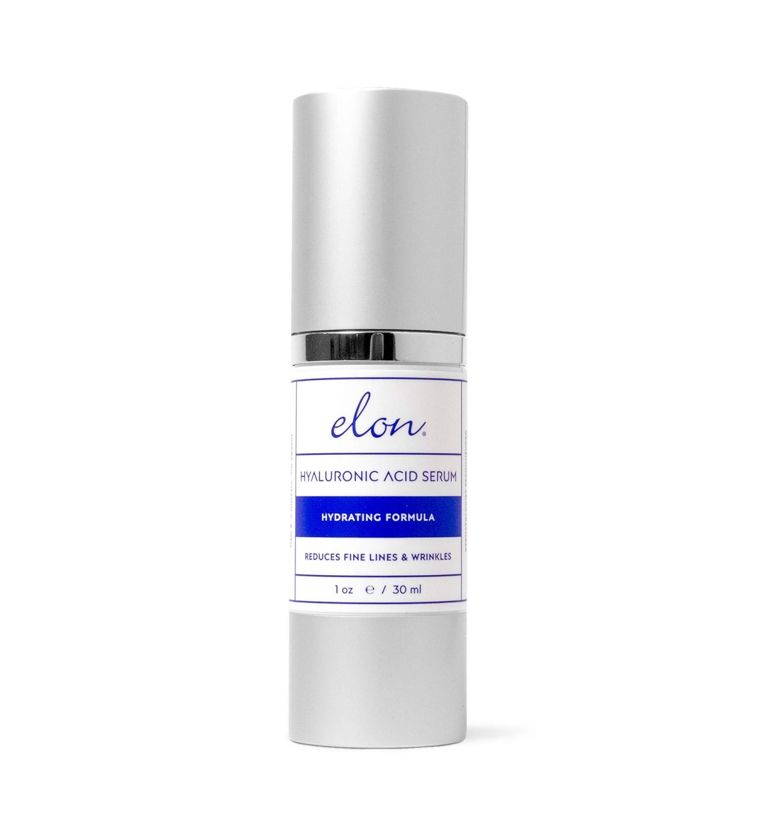 Elon Hyaluronic Acid Serum for Face & Neck - Revitalizing Vitamin C & Jojoba Oil Facial Serum for Deep Hydration & Collagen Boost - All Skin Types - Buy Online on SooperMarket.com