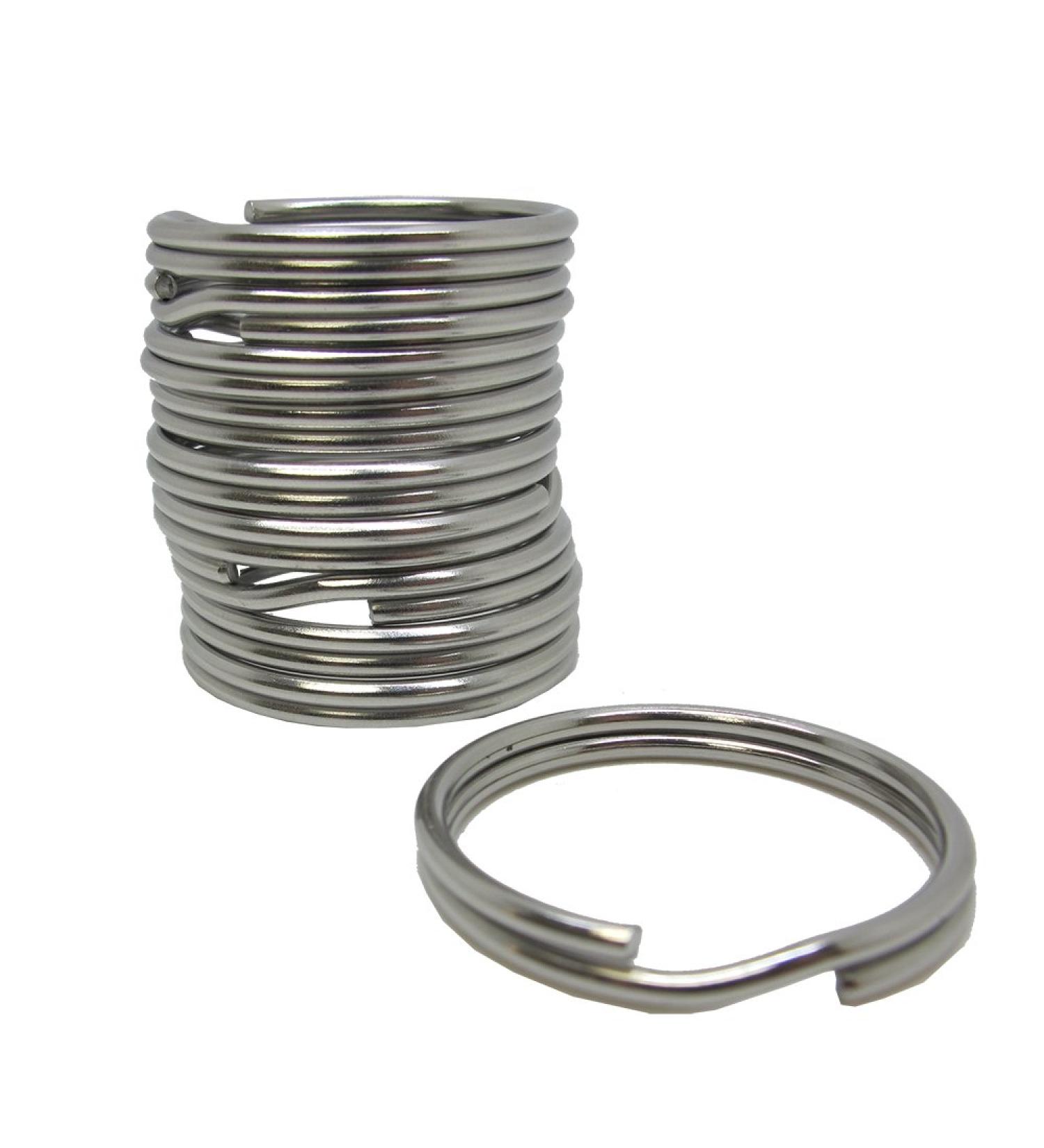Scuba Choice Diving 32.3mm Stainless Steel Split Ring for BCD Attachment (10-Piece), 2.0mm