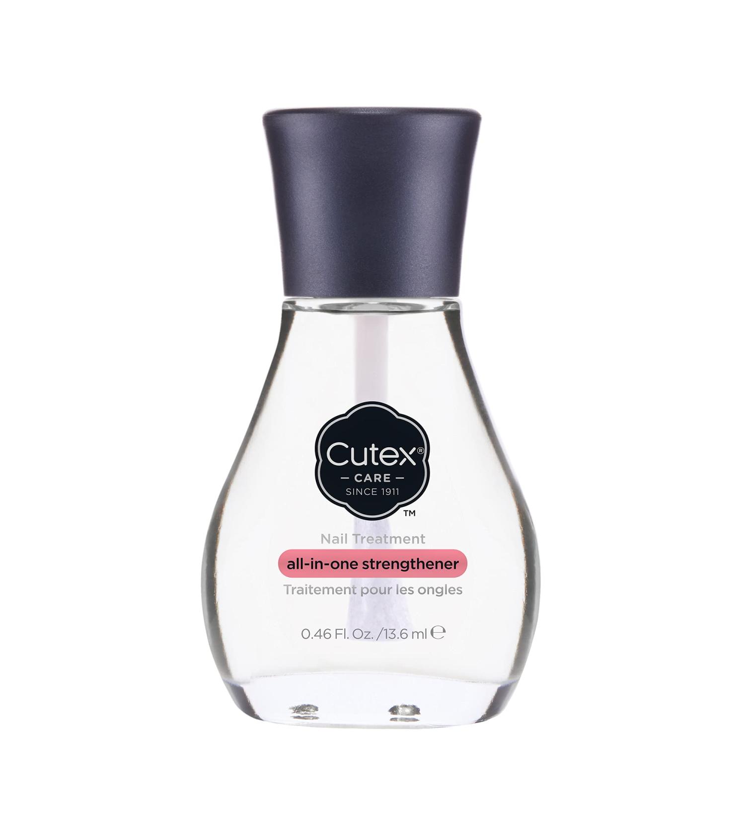 Revlon Cutex All-In-One Nail Strengthener Treatment Base & Top Coat (13.6ml) - Chip Resistant Formula for Weak & Damaged Nails - Buy Online on SooperMarket.com