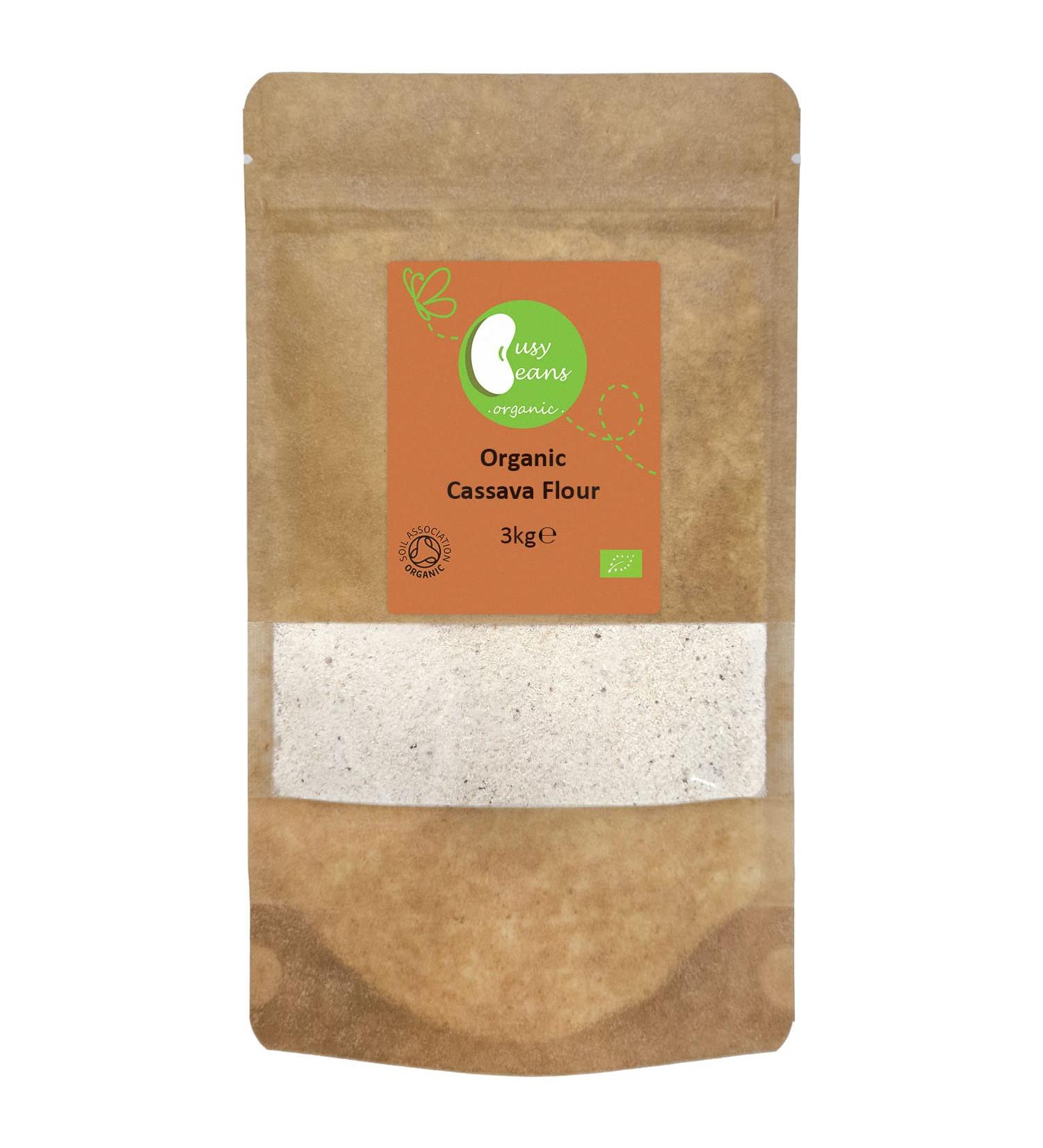 Organic Cassava Flour - Certified Organic- by Busy Beans Organic (3kg) - Buy Online on SooperMarket.com