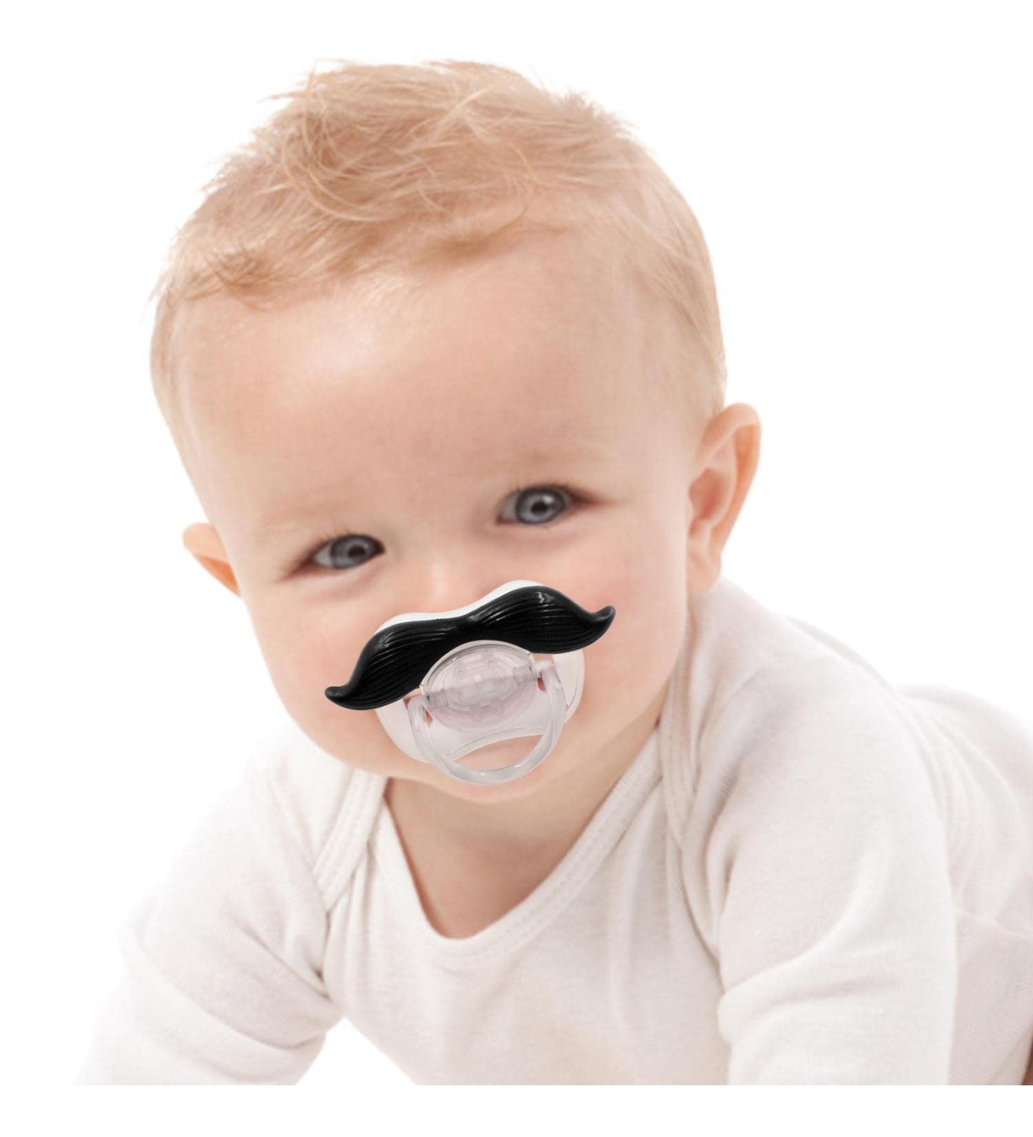 Jomewory Funny Schnuller-Bart | Silicone Pacifier Design for Kids | Ideal Baby Toy Gift for Boys & Girls - Buy Online on SooperMarket.com