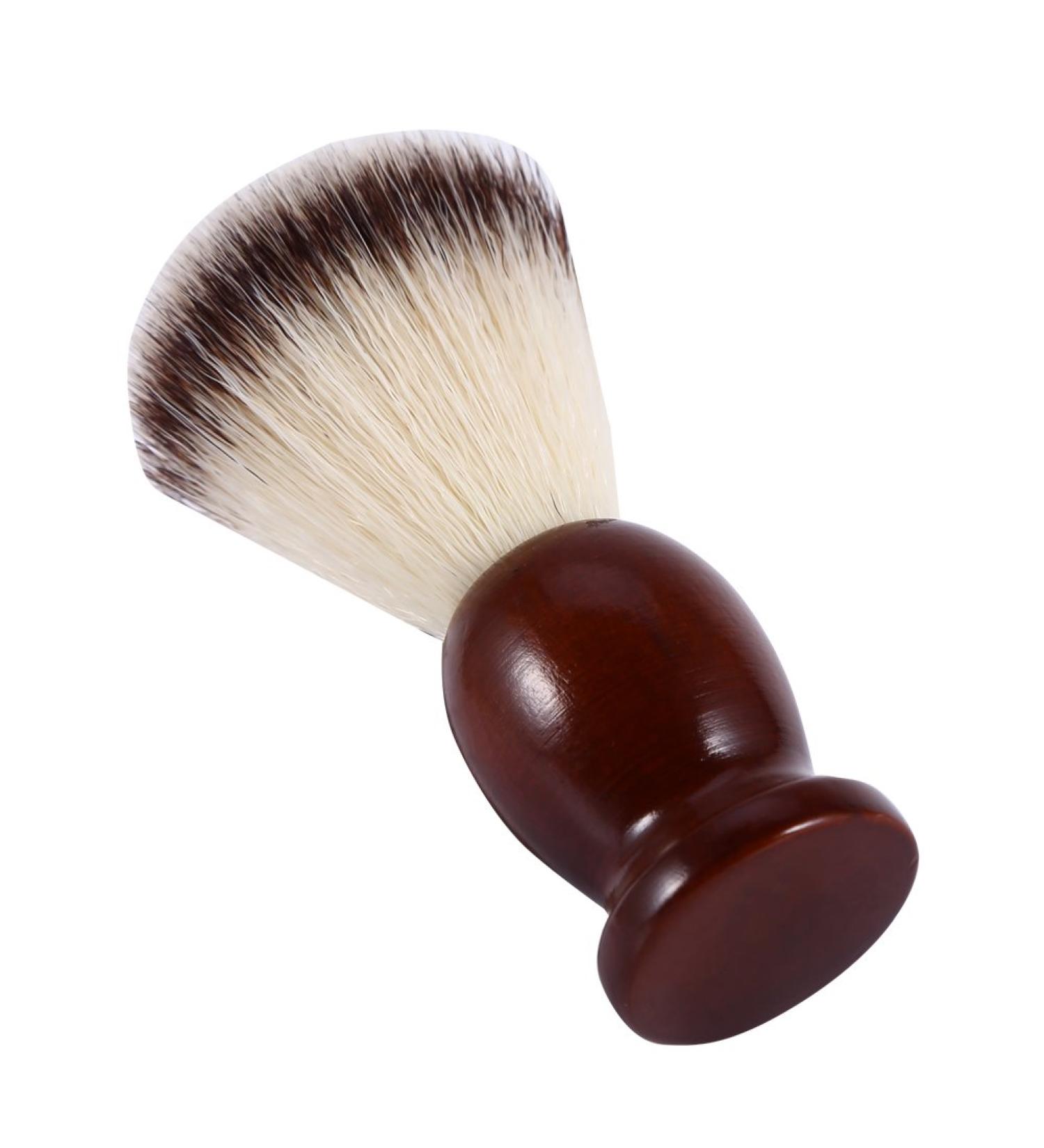 Buy Sal Shaving Brush 11x4x4 - Professional Beard Shaving Brush with Wooden Handle & Nylon Hair for Men | International Shipping Available - Buy Online on SooperMarket.com
