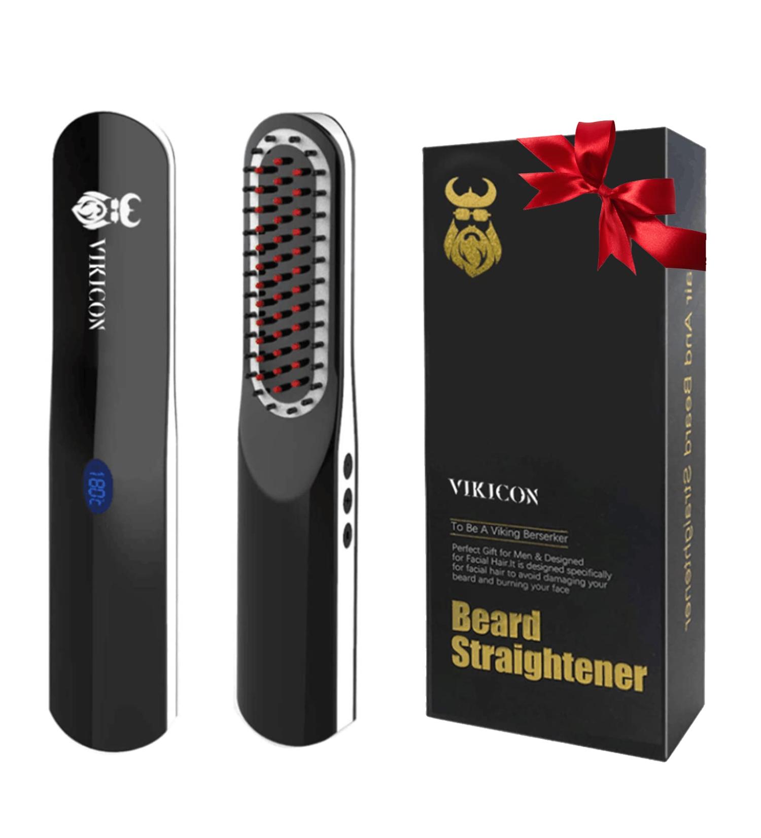 Mini Cordless Beard Straightener Comb for Traveling, Home & Dating - Auto Shut Off Function - Buy Online on SooperMarket.com