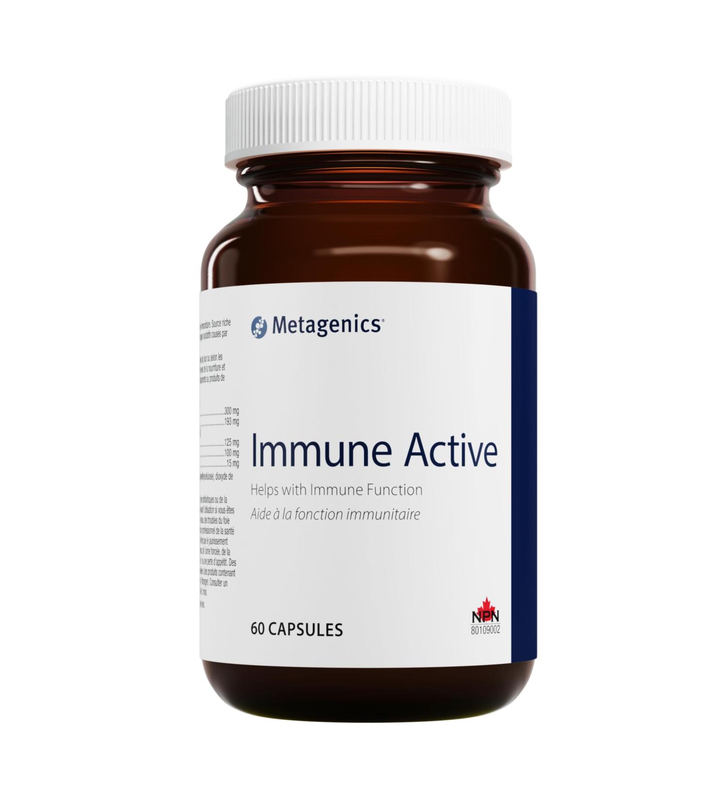 Metagenics - Immune Active - Immune Support and Antioxidants - with Vitamin C Zinc - Green Tea NAC Quercetin and More - 60 Capsules - Buy Online on SooperMarket.com