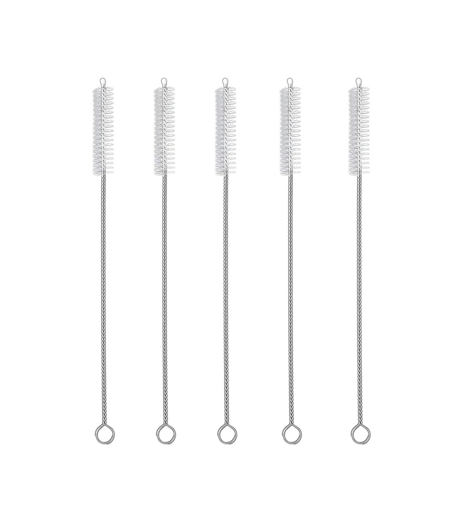 Pipe Straw Cleaner Brush(5 Pack) Bristle Cleaner for Stainless Steel Drinking Straws for Cleaning Pipe Straw Sippy Cup Bottle and Tube - Buy Online on SooperMarket.com