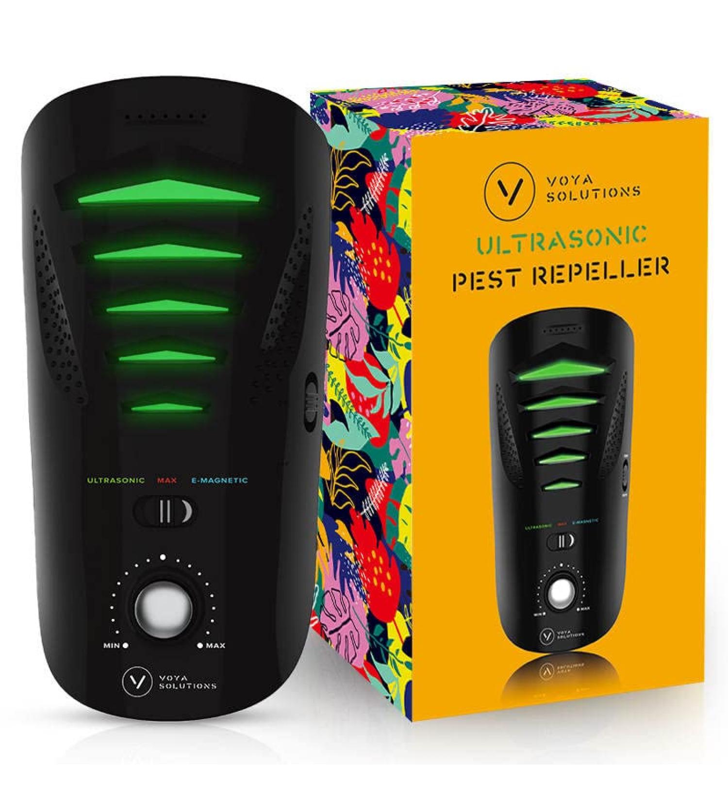 VoYa Solutions PRO Ultrasonic Pest Repeller Plug in - Electromagnetic Pest Control for Home & Business - Safe Pest Repellent for Bugs, Rodents - Ideal for Kitchen, Office, Warehouse - Buy Online on SooperMarket.com