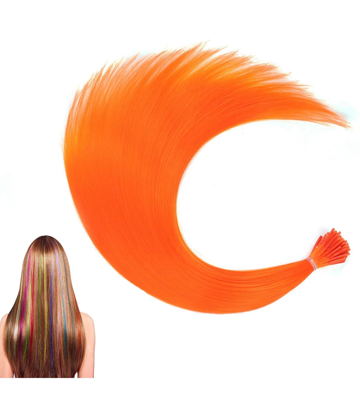 Prinfantasy Straight Long Heat Resistant Synthetic Hair Extensions for Kid Girls & Women - 16 inch - Buy Online on SooperMarket.com