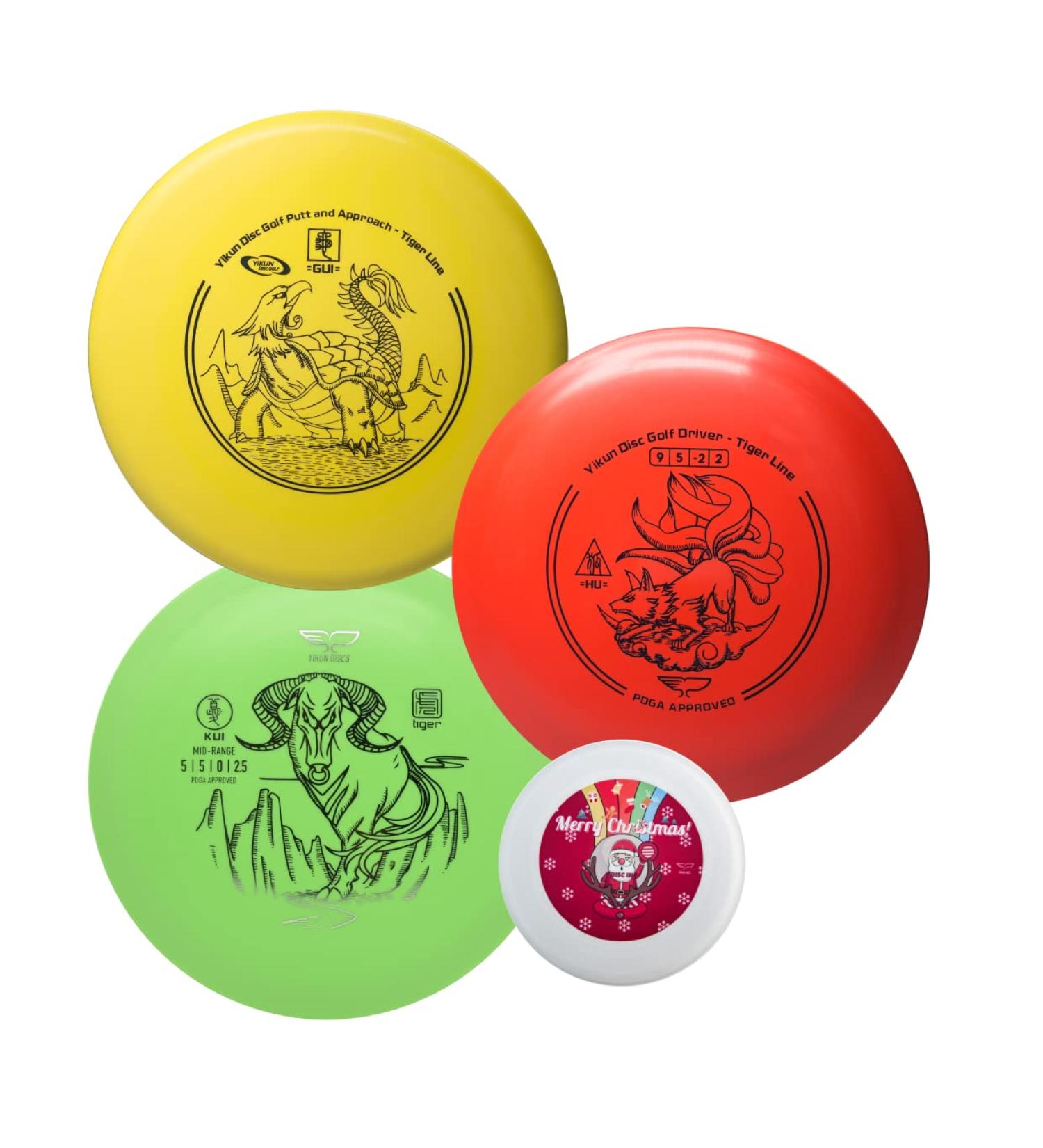Yikun Disc Golf Starter Set PDGA Approved Beginners Discs Golf Set 4 in 1 Includes Driver Mid-Range Putter and Mini Marker|165-170g for Player - Buy Online on SooperMarket.com